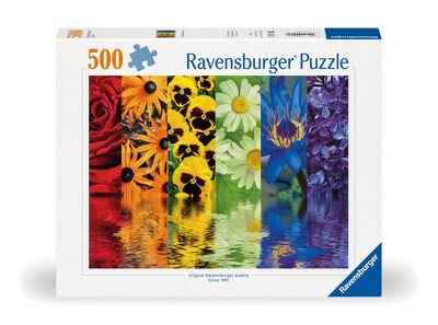 Foto 2 | Rompecabezas Ravensburger Floral Reflections, 500 Piezas - Venta Internacional.