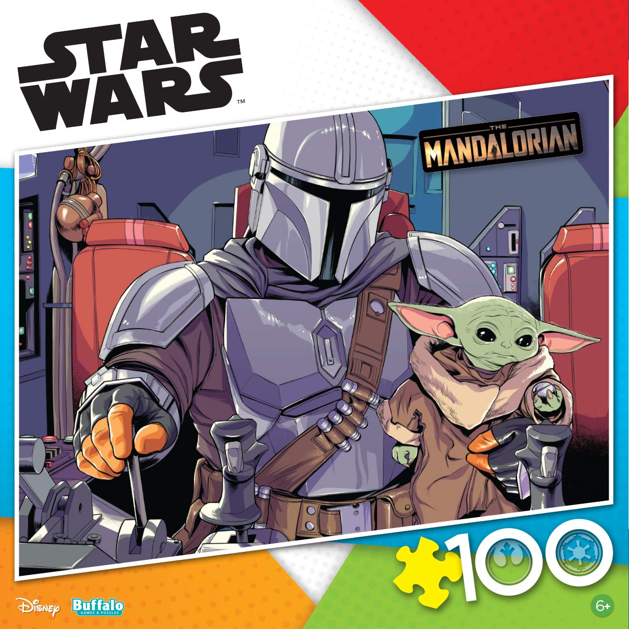 Foto 3 pulgar | Rompecabezas Buffalo Games Star Wars The Mandalorian, 100 Piezas - Venta Internacional.
