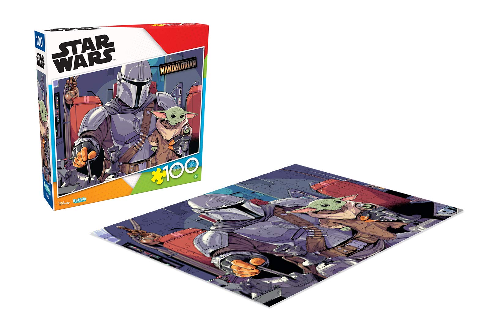 Foto 4 | Rompecabezas Buffalo Games Star Wars The Mandalorian, 100 Piezas - Venta Internacional.
