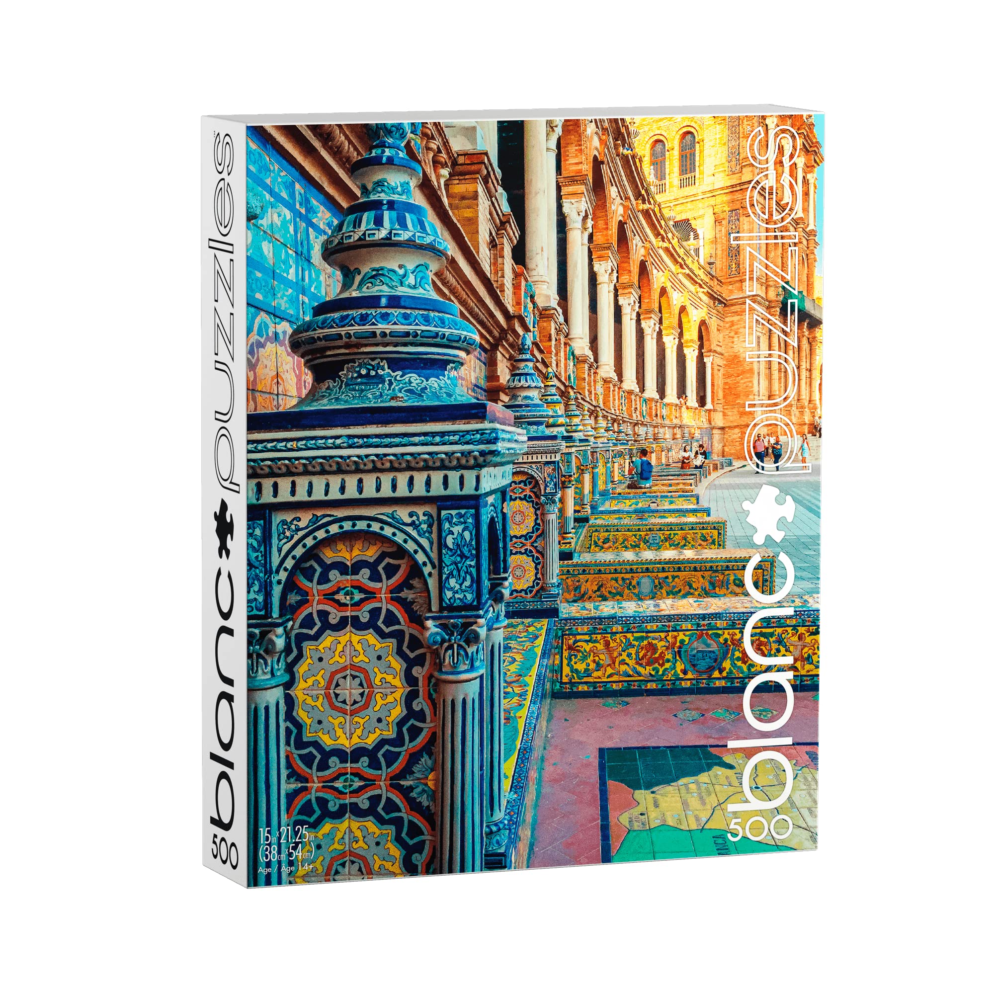 Foto 2 pulgar | Rompecabezas Buffalo Games Blanc Spanish Tiles 500 Piezas - Venta Internacional.