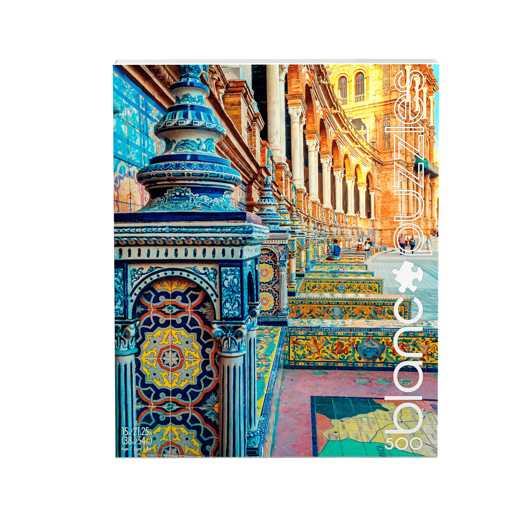 Foto 6 pulgar | Rompecabezas Buffalo Games Blanc Spanish Tiles 500 Piezas - Venta Internacional.