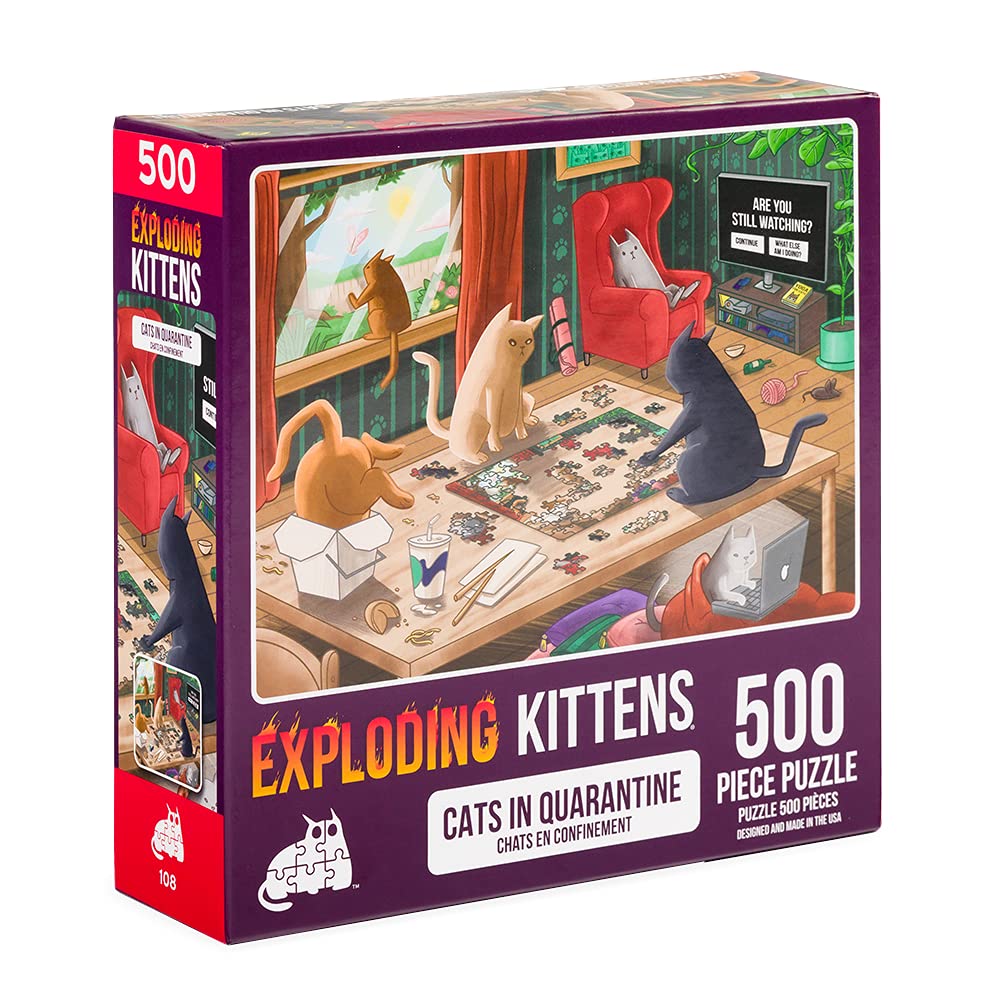 Foto 1 | Rompecabezas Exploding Kittens Cats In Quarantine, 500 Unidades - Venta Internacional.