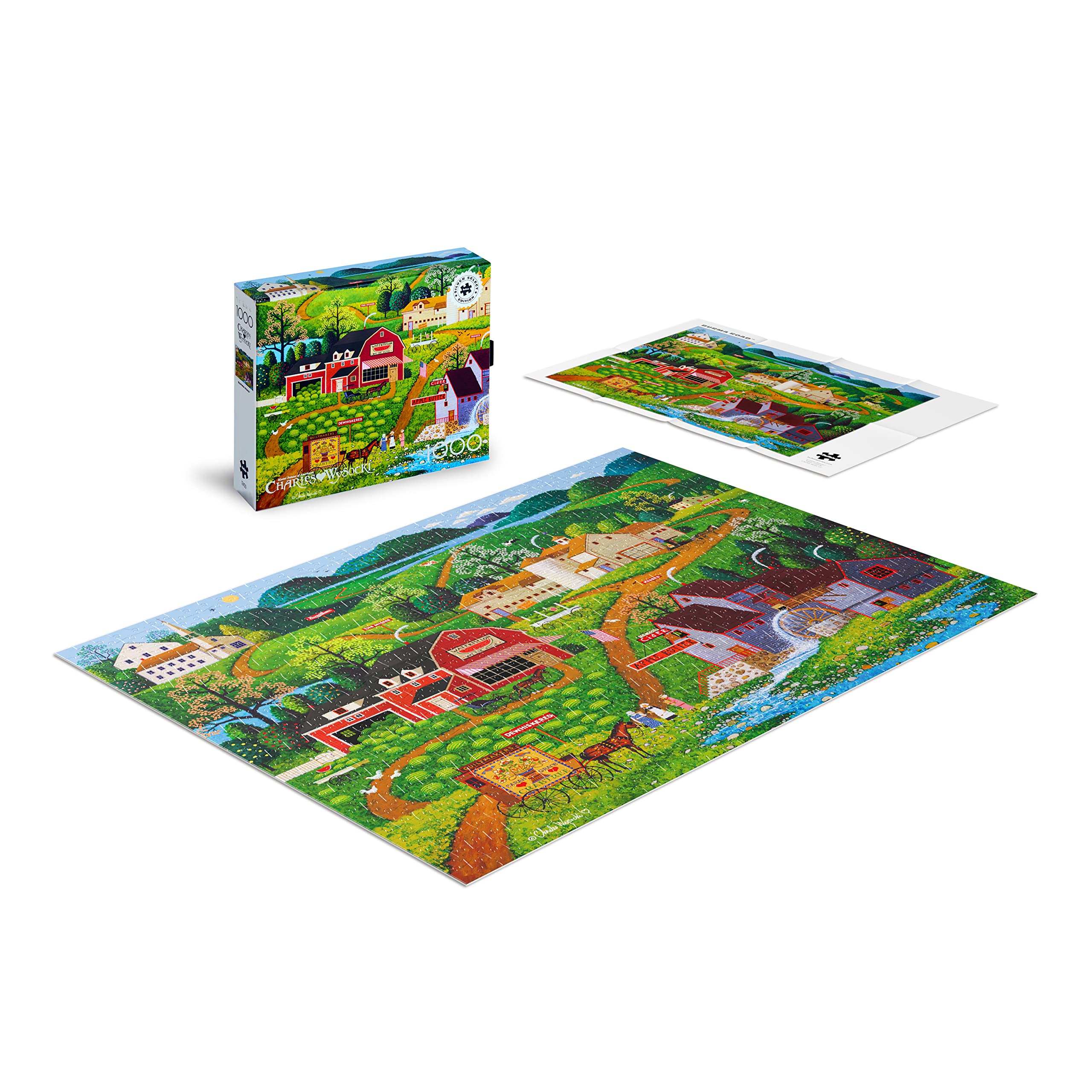 Foto 4 | Rompecabezas Buffalo Games Charles Wysocki Burma Road 1000 Piezas - Venta Internacional.