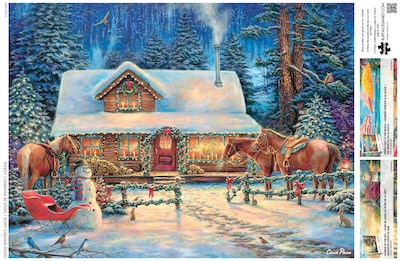 Foto 5 | Rompecabezas Buffalo Games Chuck Pinson Winter's Oasis 1000 Piezas - Venta Internacional.