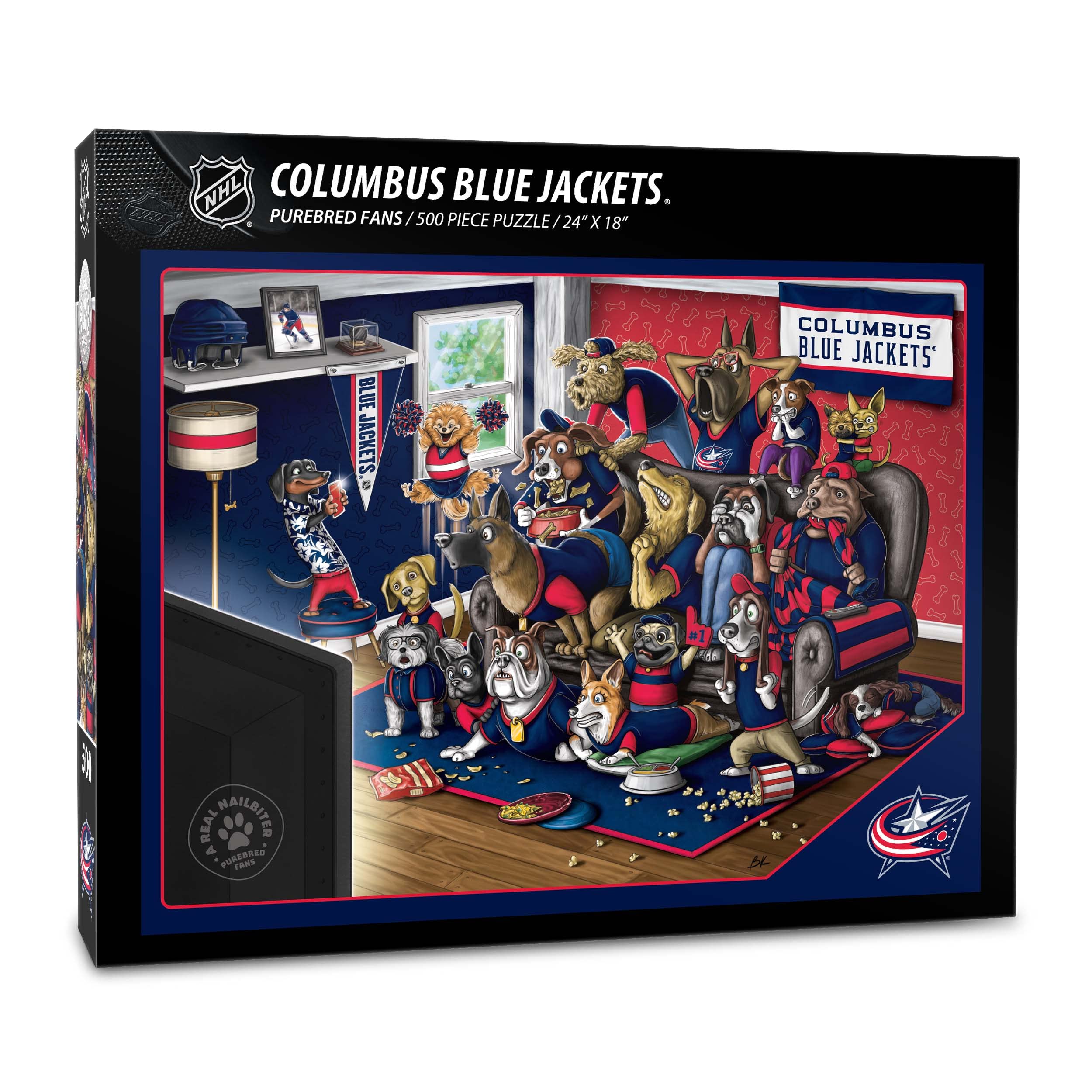 Foto 2 pulgar | Puzzle Youthefan Nhl Columbus Blue Jackets Purebred Fans, 500 Unidades - Venta Internacional.