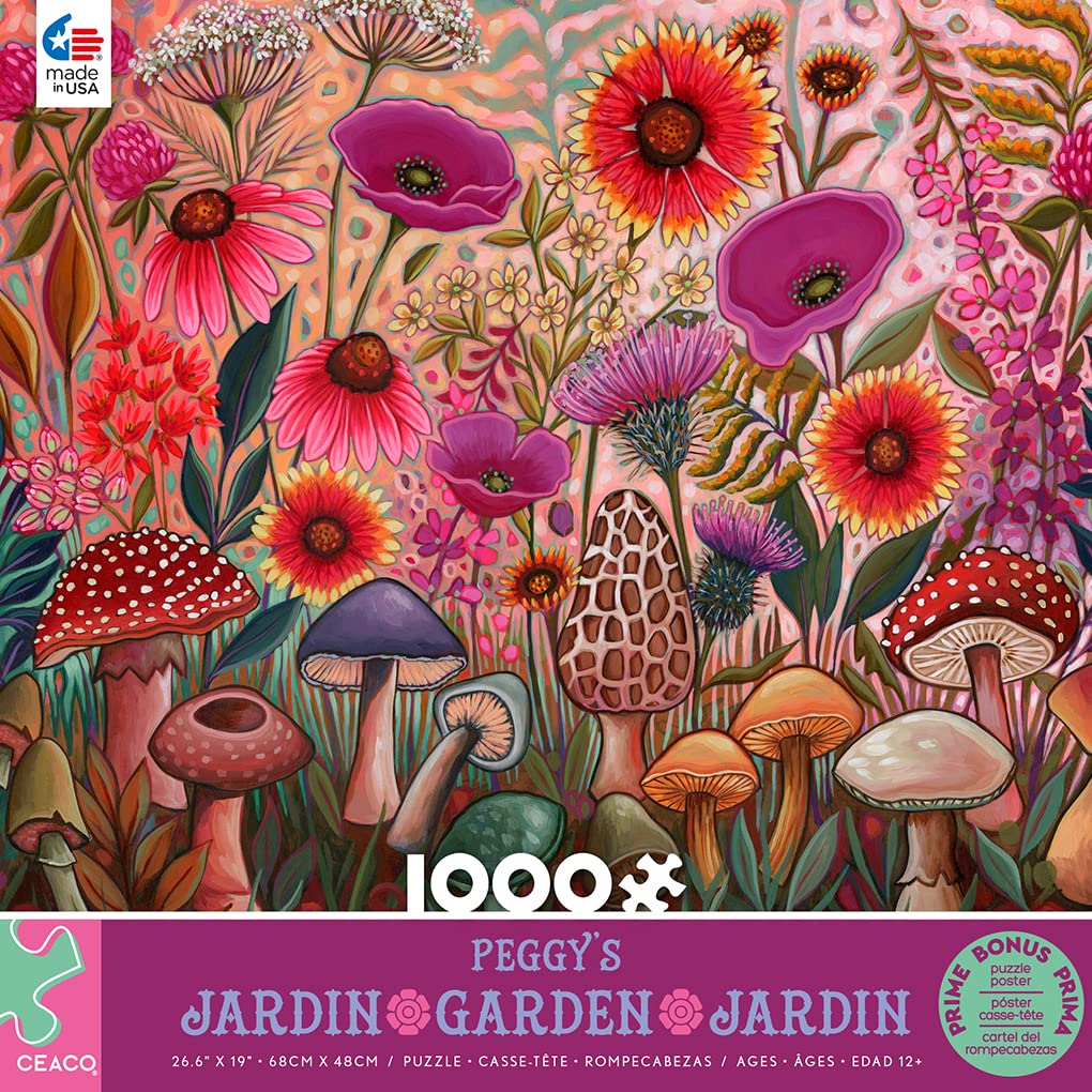 Foto 2 | Rompecabezas Ceaco Peggy's Garden Morel Of The Story 1000 Piezas - Venta Internacional.