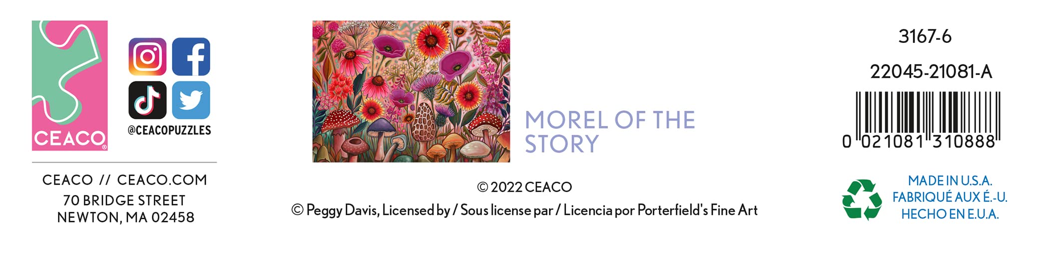 Foto 7 | Rompecabezas Ceaco Peggy's Garden Morel Of The Story 1000 Piezas - Venta Internacional.