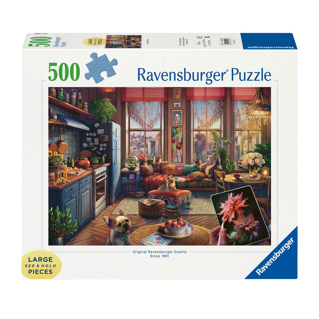 Foto 1 | Puzle Ravensburger Cozy Boho Studio De 500 Piezas - Venta Internacional.
