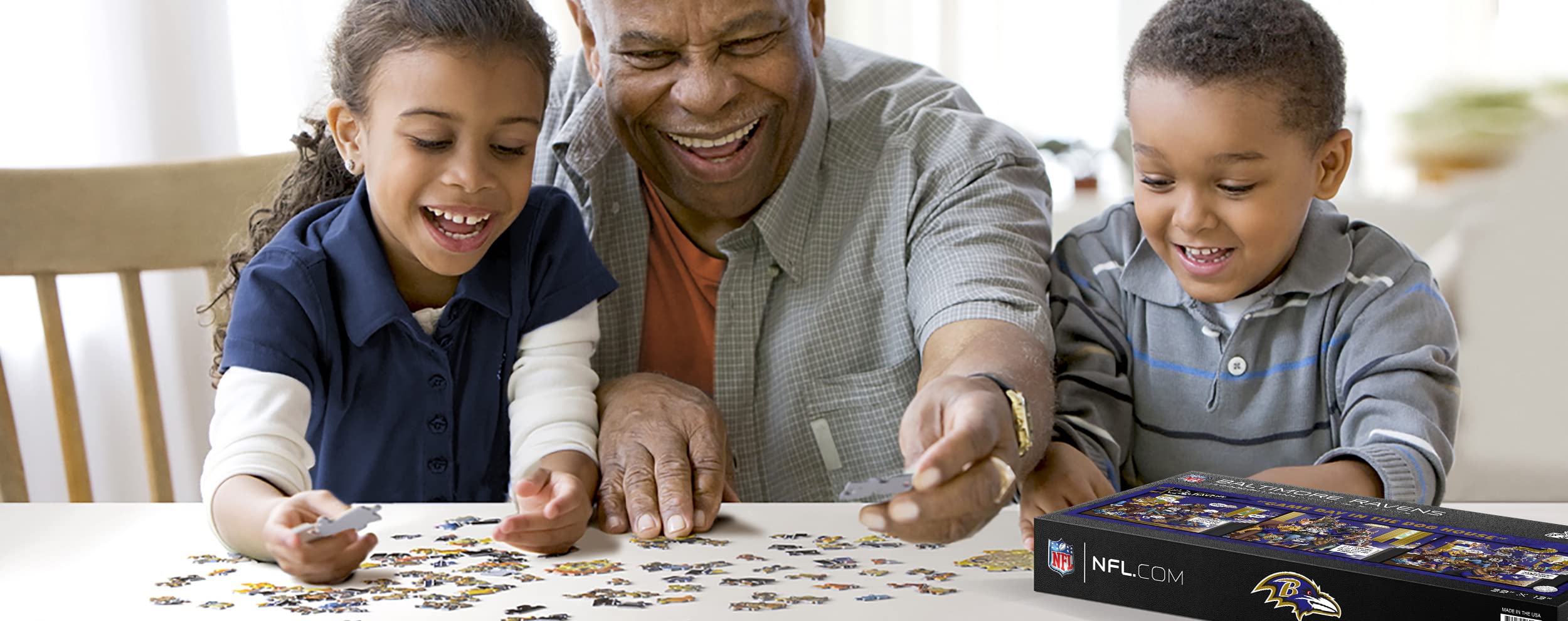 Foto 3 pulgar | Puzzle Youthefan Nfl Baltimore Ravens Game Day, 1000 Unidades - Venta Internacional.