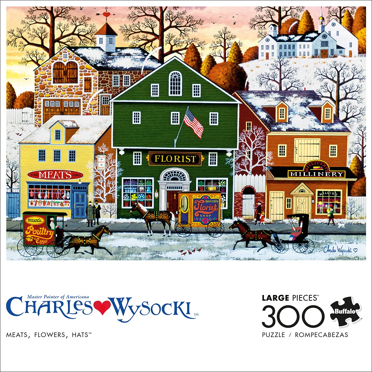 Foto 2 | Rompecabezas Buffalo Games Charles Wysocki De 300 Piezas - Venta Internacional.