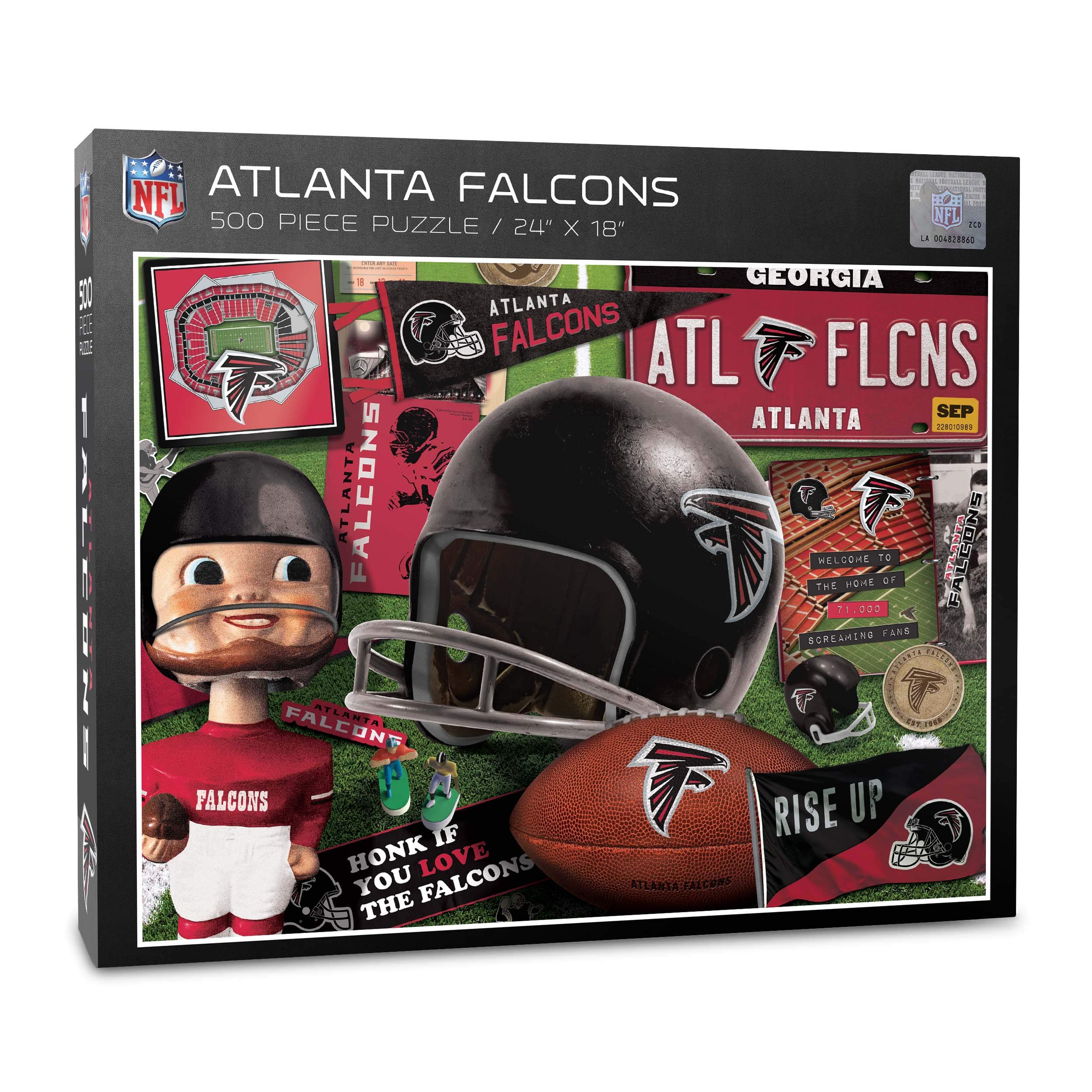 Foto 2 pulgar | Puzzle Youthefan Nfl Atlanta Falcons Retro De 500 Piezas - Venta Internacional.