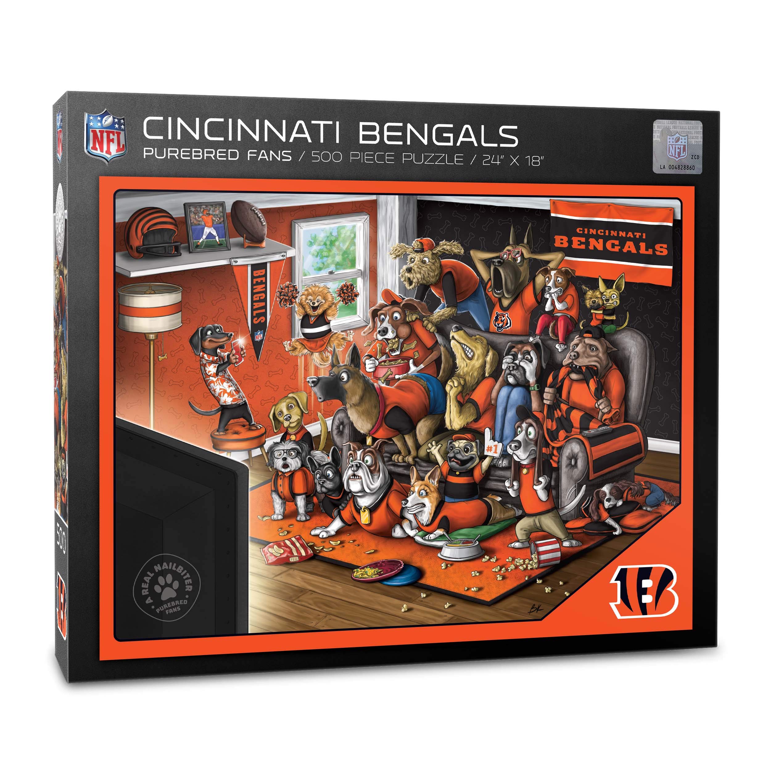 Puzzle Youthefan Nfl Cincinnati Bengals, 500 Piezas - Venta Internacional.