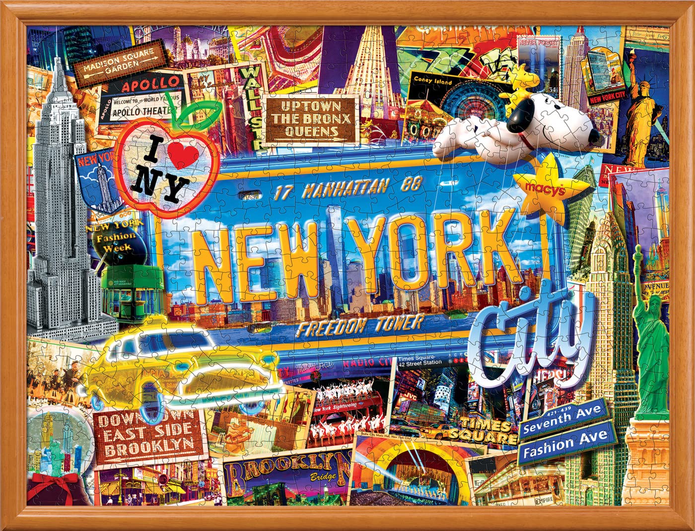 Foto 6 pulgar | Rompecabezas Masterpieces Greetings From New York, 550 Piezas - Venta Internacional.