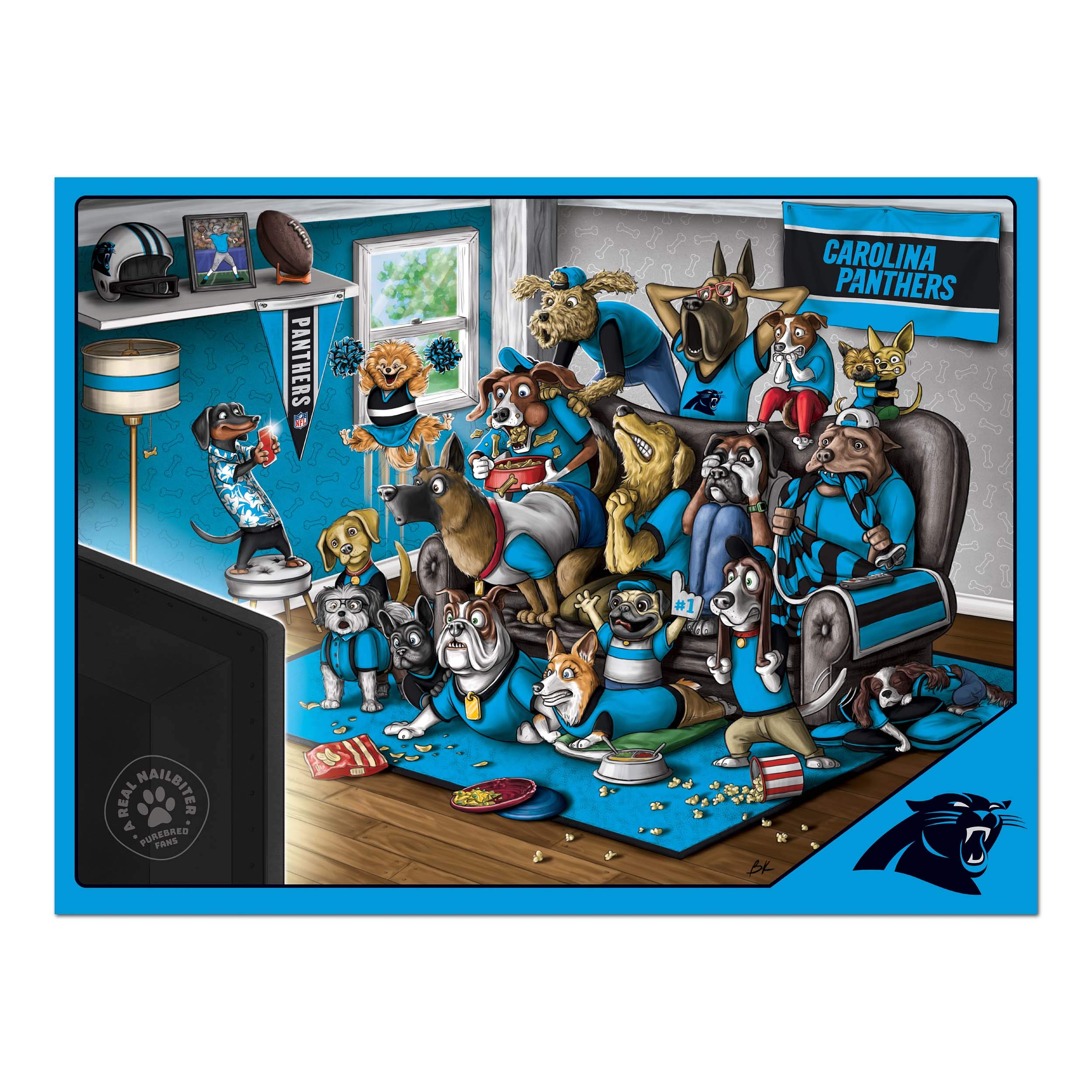 Foto 4 pulgar | Puzzle Youthefan Nfl Carolina Panthers Purebred Fans, 500 Unidades - Venta Internacional.