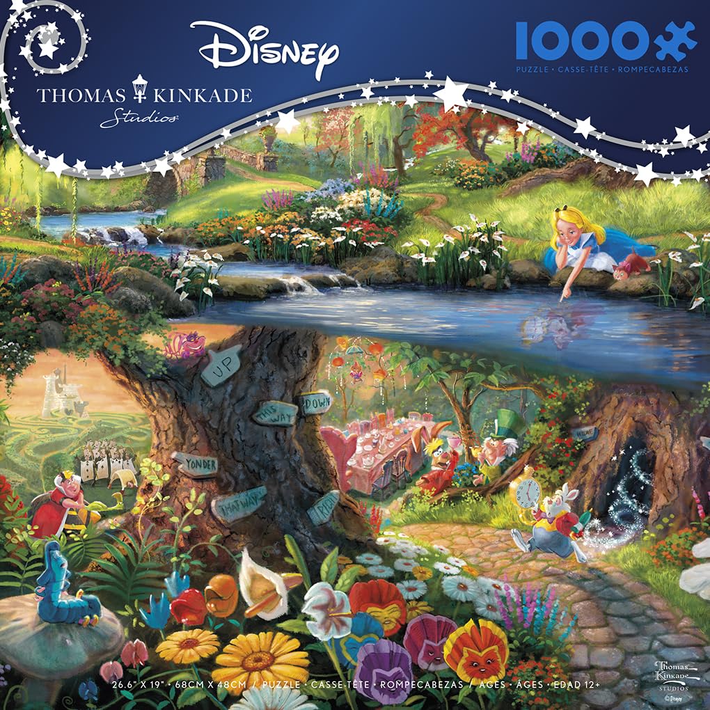 Foto 2 | Rompecabezas Ceaco Disney Thomas Kinkade Alice 1000 Piezas - Venta Internacional.