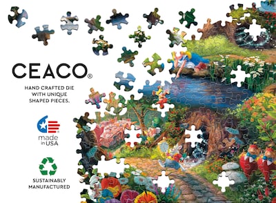 Foto 5 | Rompecabezas Ceaco Disney Thomas Kinkade Alice 1000 Piezas - Venta Internacional.
