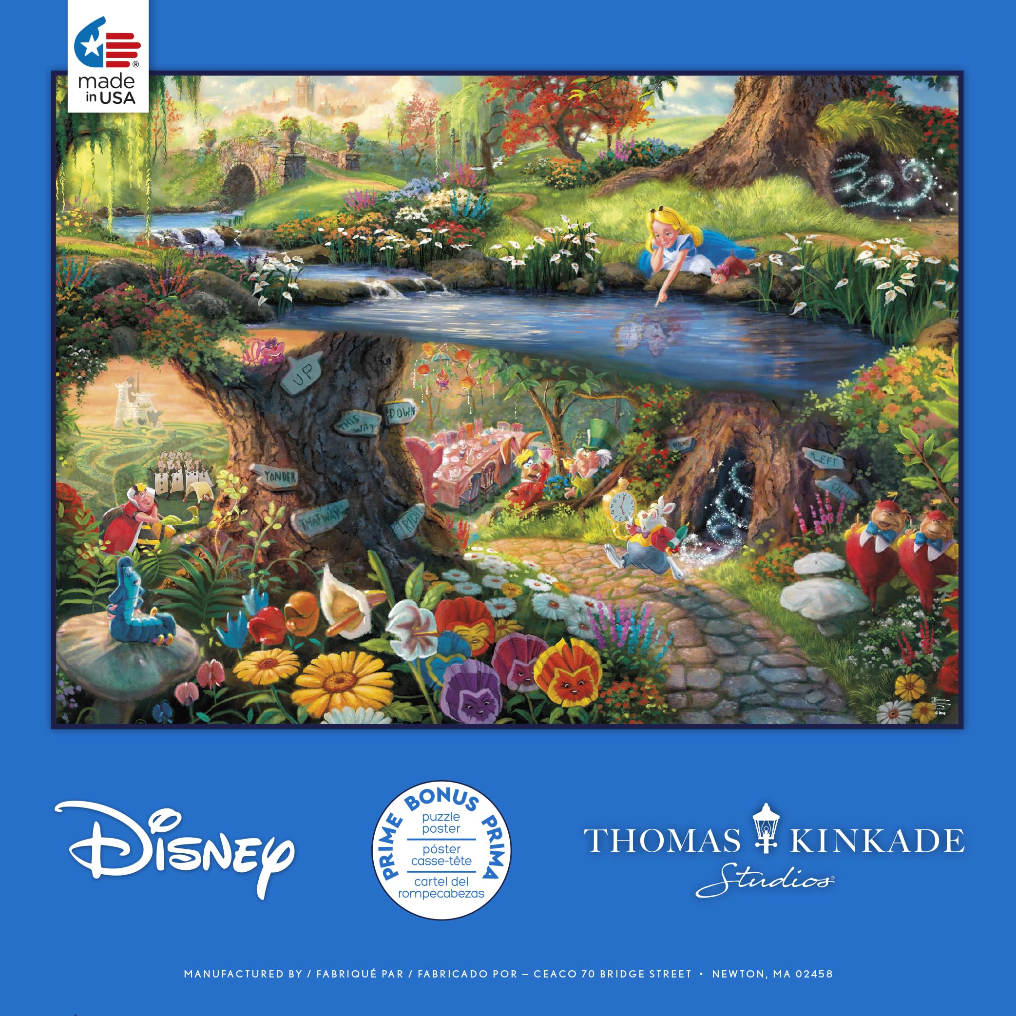 Foto 6 | Rompecabezas Ceaco Disney Thomas Kinkade Alice 1000 Piezas - Venta Internacional.