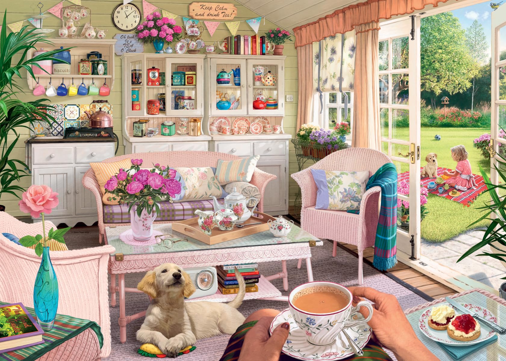 Foto 2 pulgar | Rompecabezas Ravensburger Haven N.º 12: The Tea Shed, 1000 Piezas - Venta Internacional.