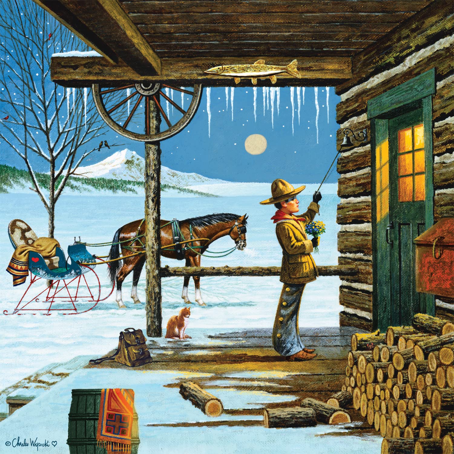 Rompecabezas Buffalo Games Charles Wysocki De 300 Piezas - Venta Internacional.