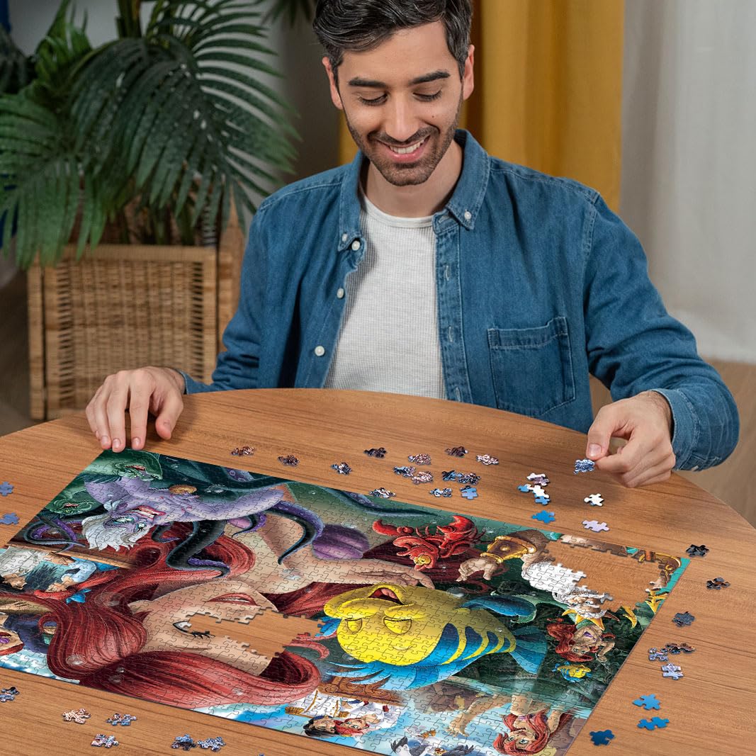 Foto 4 pulgar | Rompecabezas Ravensburger Disney Heroines 1000 Piezas La Sirenita - Venta Internacional.