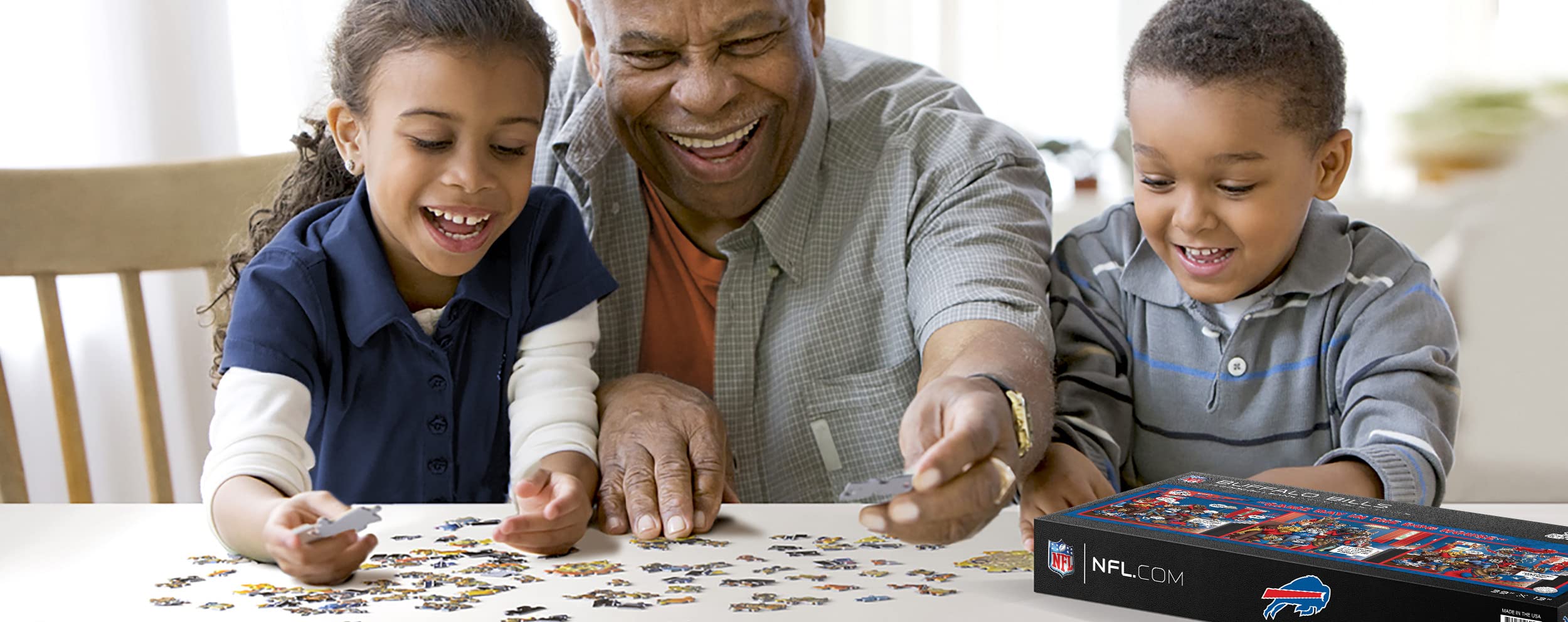 Foto 3 pulgar | Puzzle Youthefan Nfl Buffalo Bills Game Day En The Dog House - Venta Internacional.