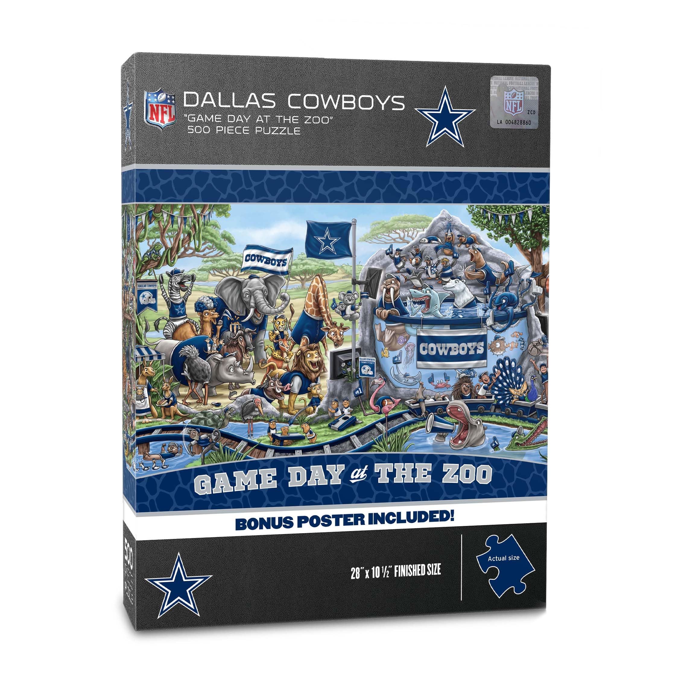 Foto 2 pulgar | Puzzle Youthefan Nfl Dallas Cowboys Game Day At The Zoo, 500 Unidades - Venta Internacional.