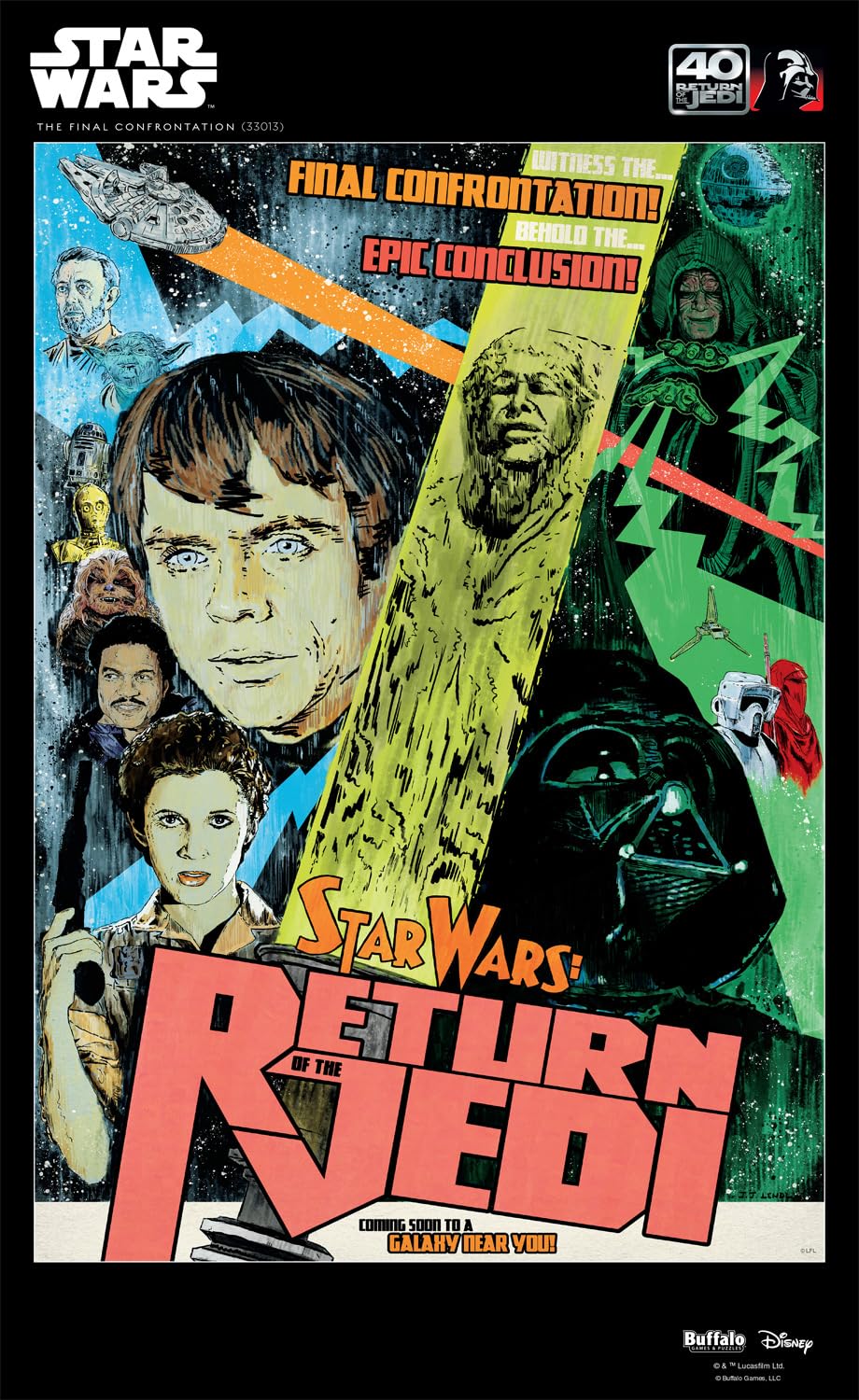 Foto 5 | Rompecabezas Buffalo Games Star Wars: La Confrontación Final - Venta Internacional.