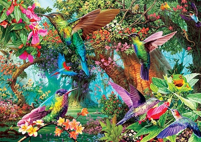 Foto 1 | Rompecabezas Buffalo Games Hummingbird Garden, 500 Piezas - Venta Internacional.