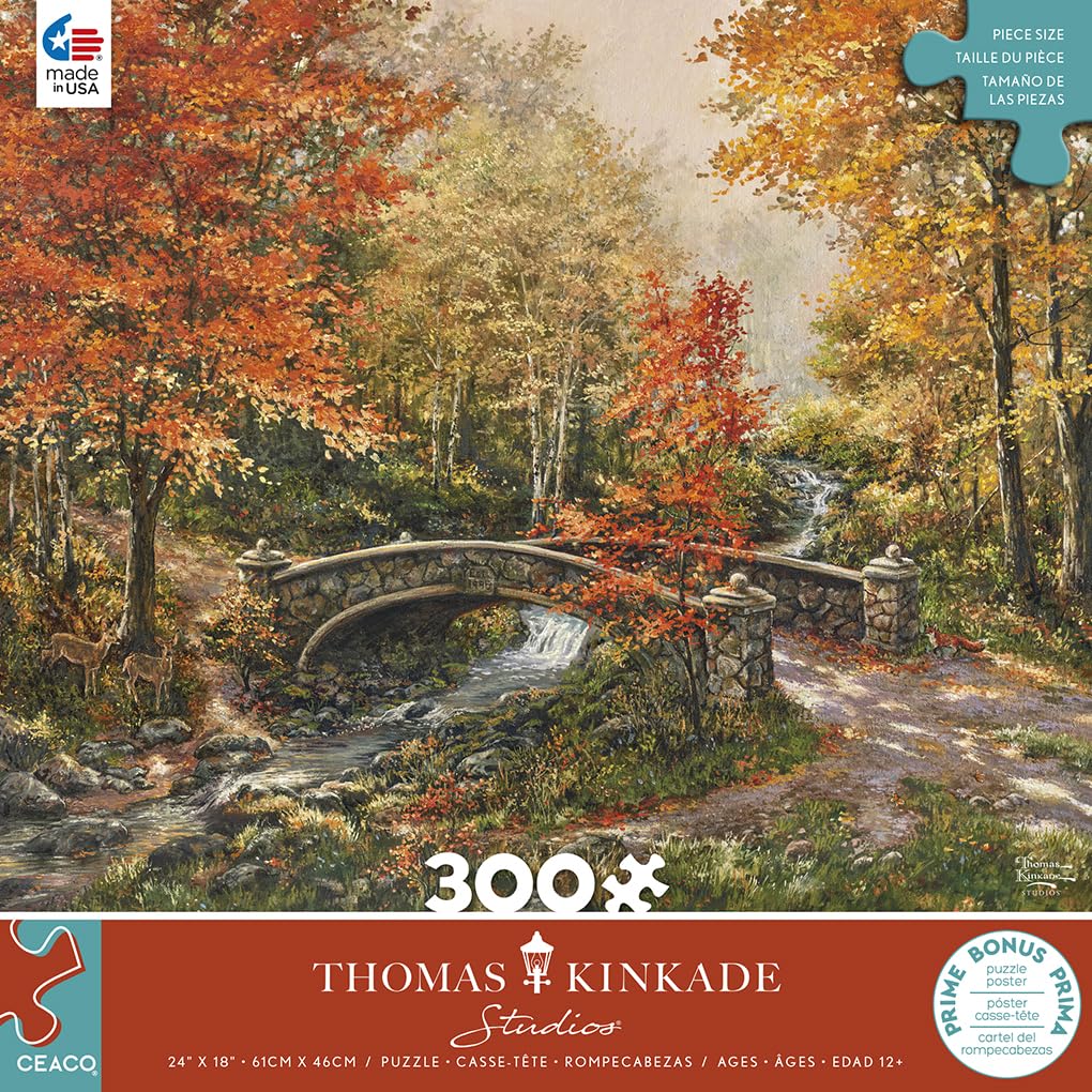 Foto 3 pulgar | Rompecabezas Ceaco Thomas Kinkade Cae En El Puente Fox Creek - Venta Internacional.