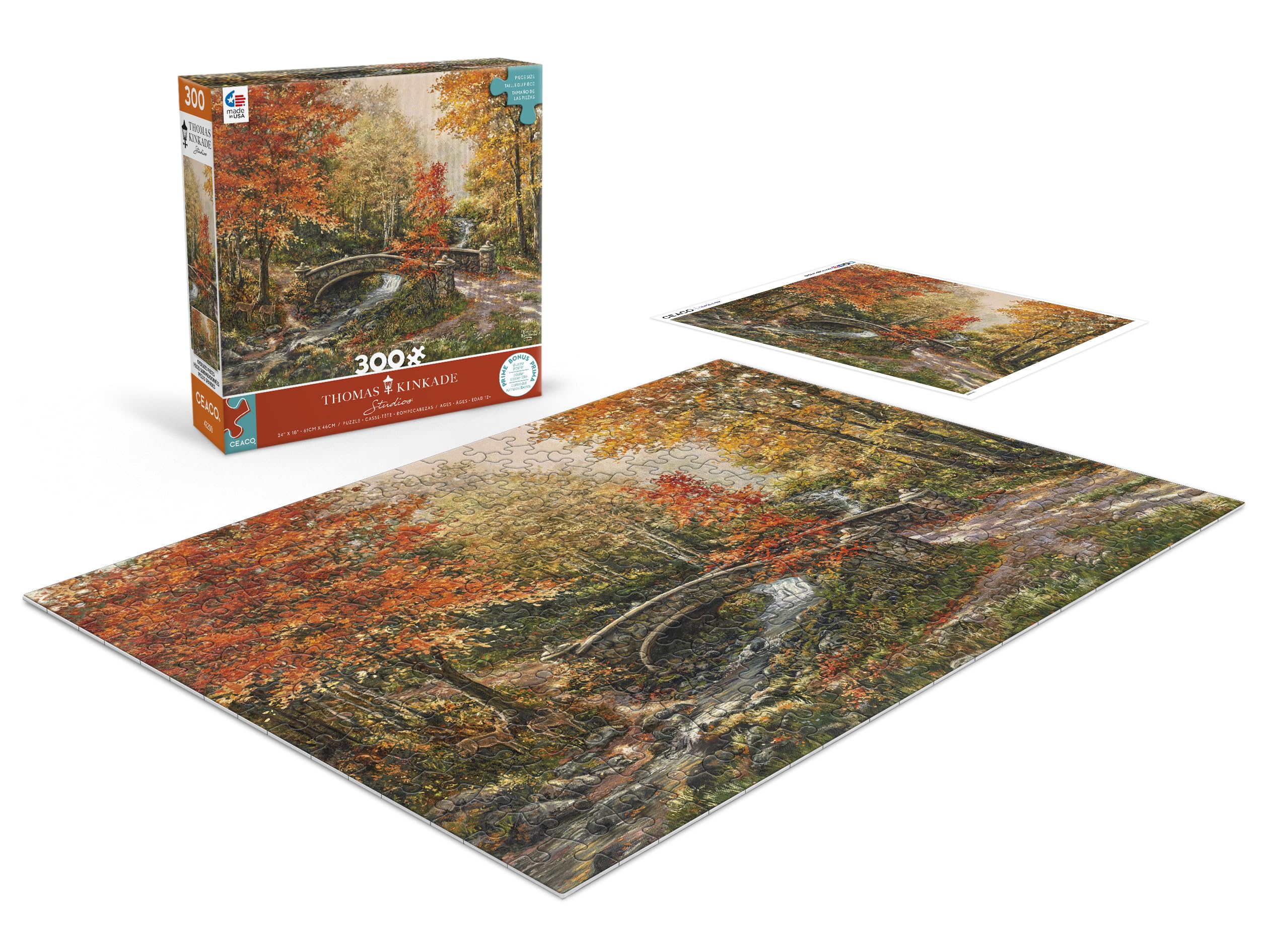 Foto 5 pulgar | Rompecabezas Ceaco Thomas Kinkade Cae En El Puente Fox Creek - Venta Internacional.