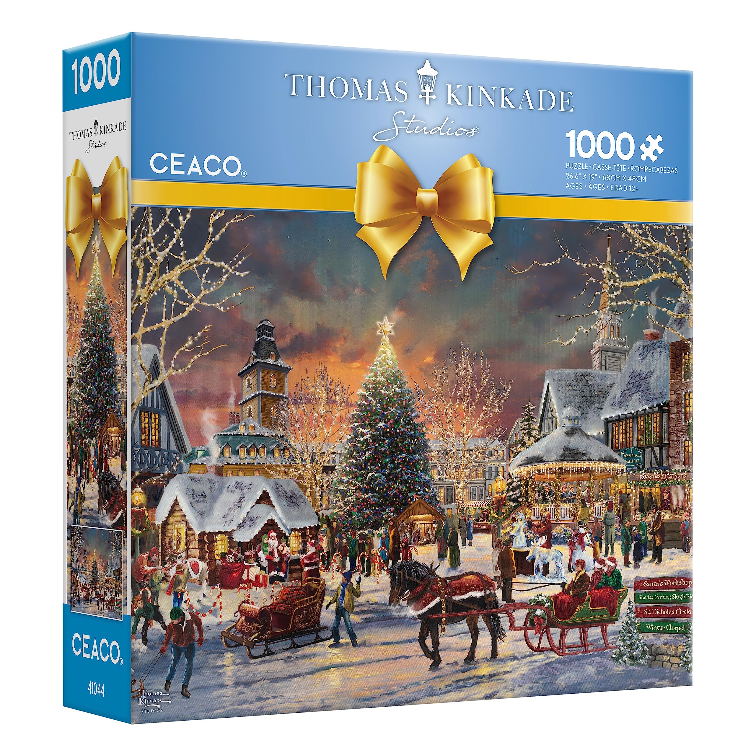 Foto 4 pulgar | Rompecabezas Ceaco Thomas Kinkade Christmas Festival 1000 Piezas - Venta Internacional.