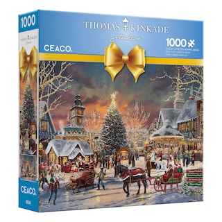 Foto 3 | Rompecabezas Ceaco Thomas Kinkade Christmas Festival 1000 Piezas - Venta Internacional.