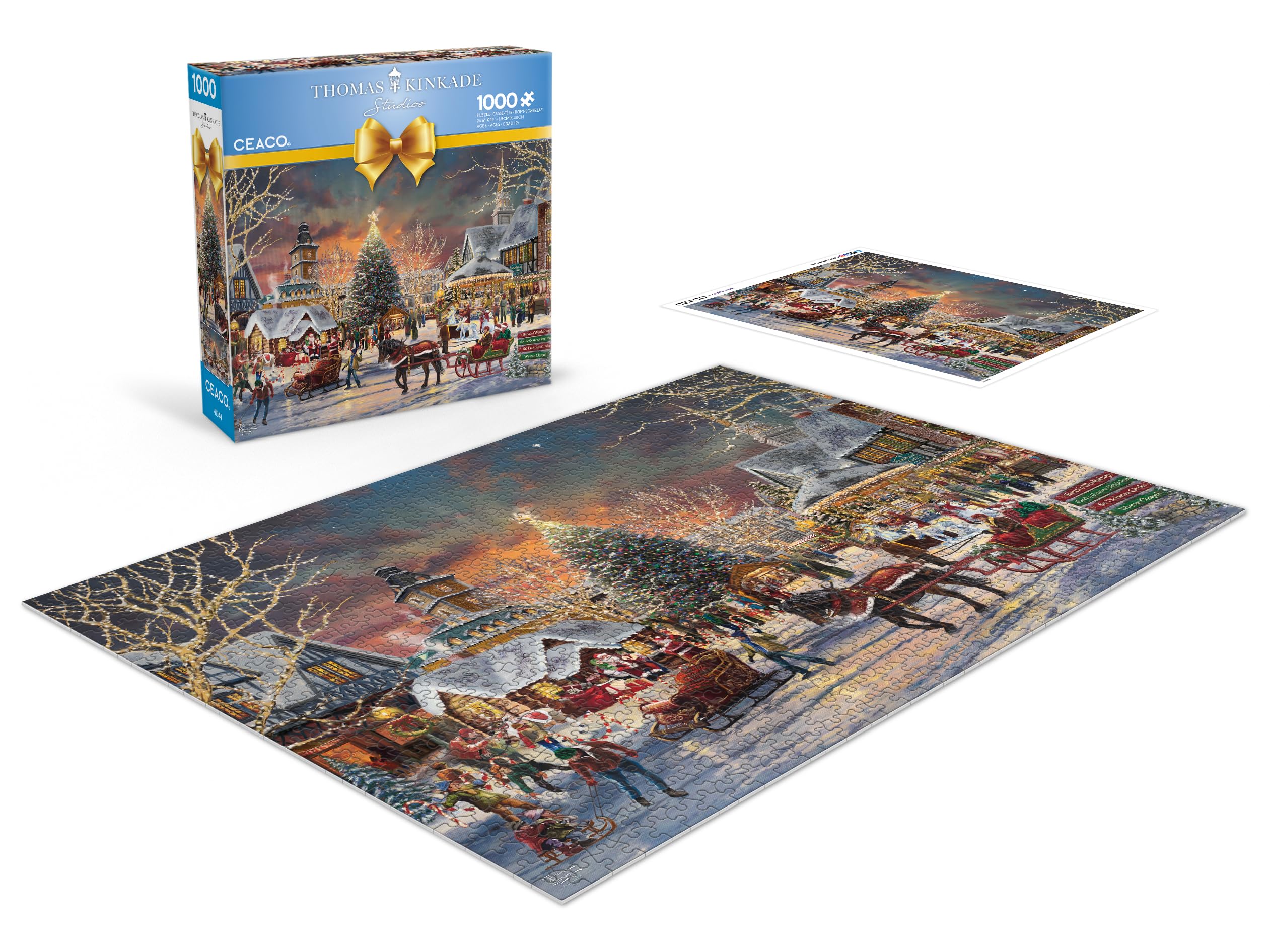 Foto 5 pulgar | Rompecabezas Ceaco Thomas Kinkade Christmas Festival 1000 Piezas - Venta Internacional.