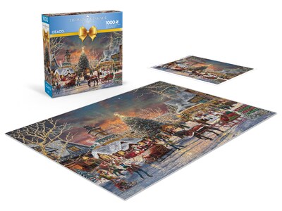 Foto 4 | Rompecabezas Ceaco Thomas Kinkade Christmas Festival 1000 Piezas - Venta Internacional.