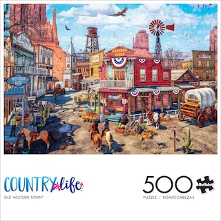 Foto 2 | Rompecabezas Buffalo Games Country Life Old Western Town, 500 Piezas - Venta Internacional.