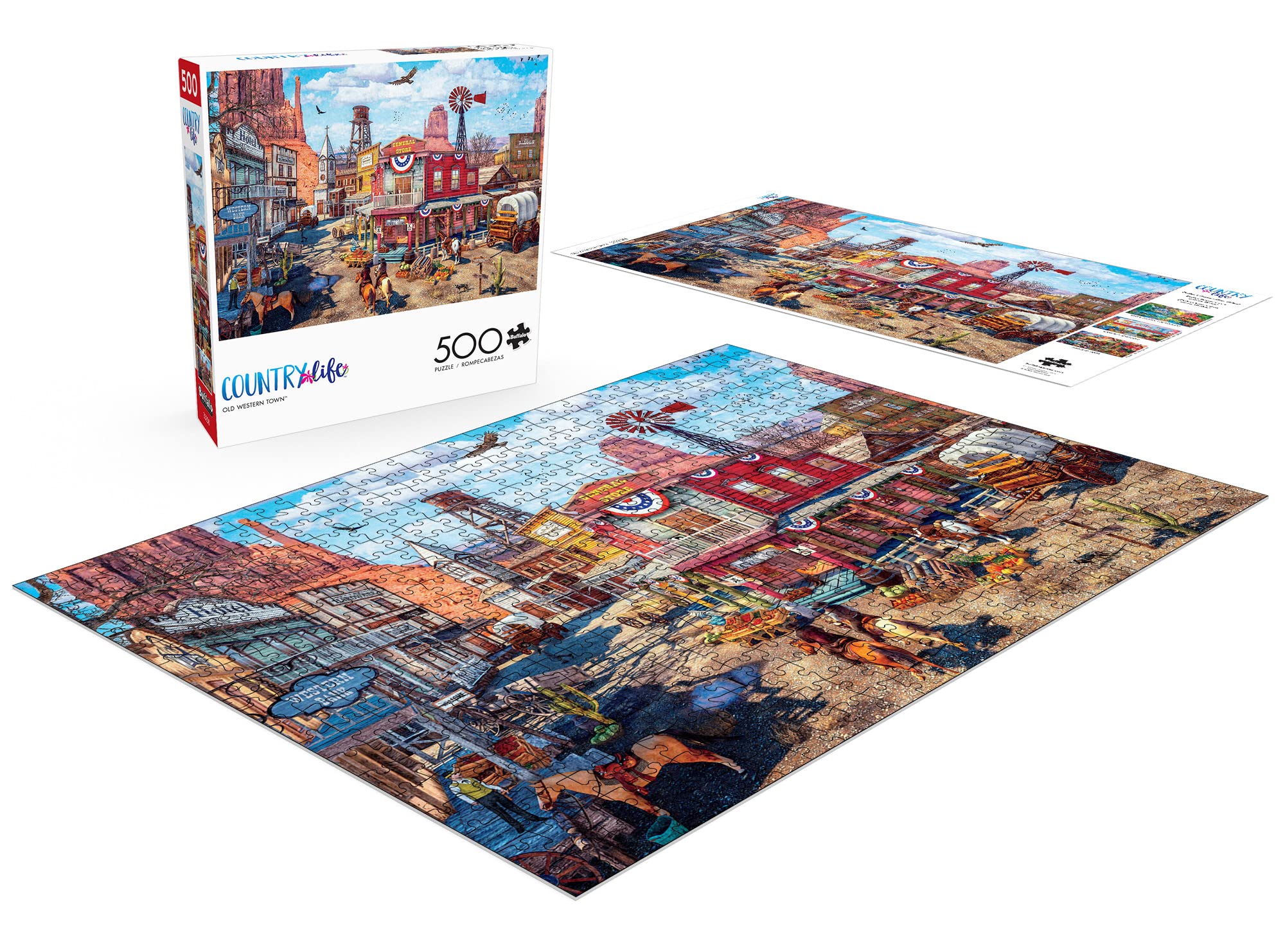 Foto 5 pulgar | Rompecabezas Buffalo Games Country Life Old Western Town, 500 Piezas - Venta Internacional.