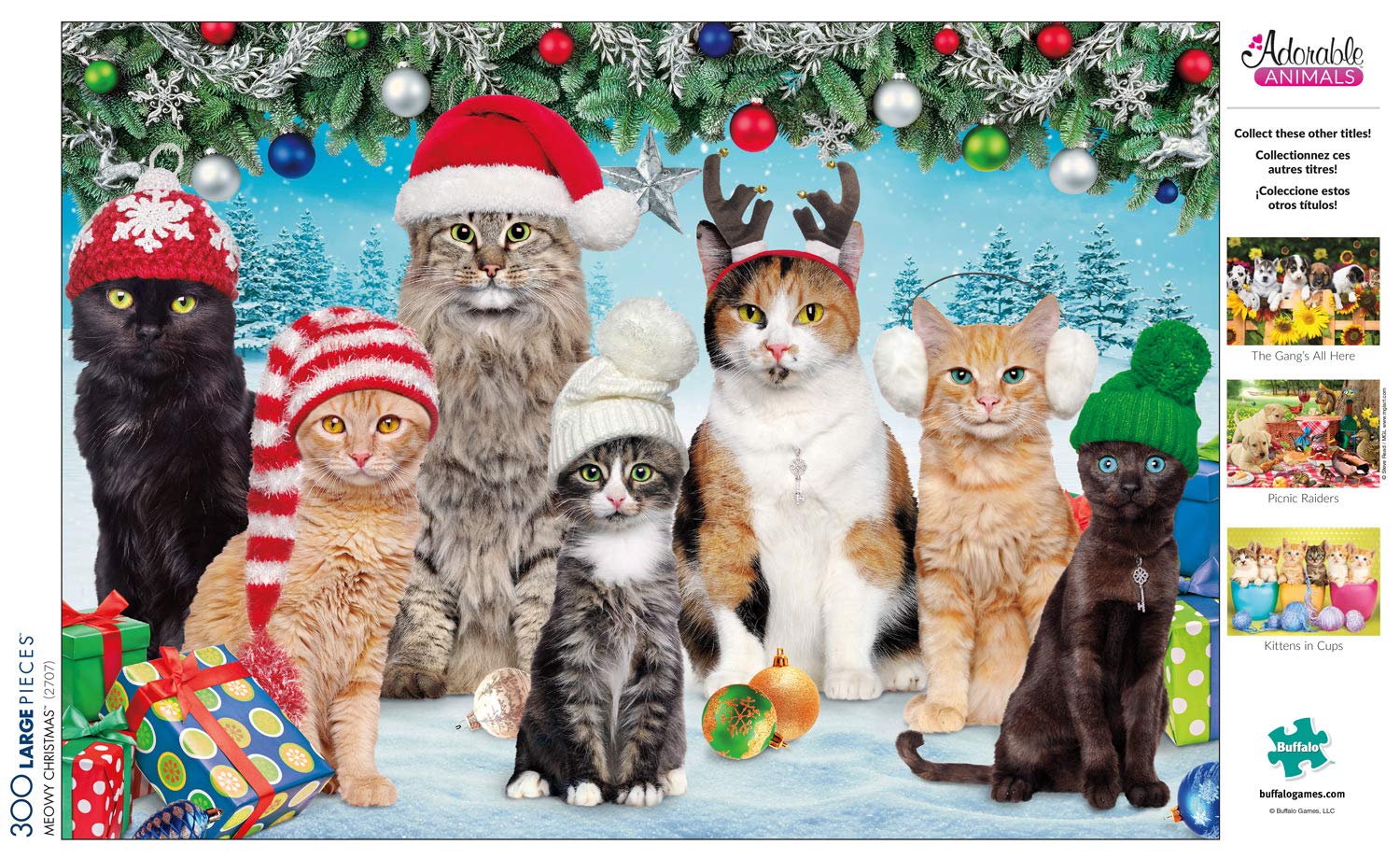 Foto 5 pulgar | Rompecabezas Buffalo Games Meowy Christmas De 300 Piezas - Venta Internacional.