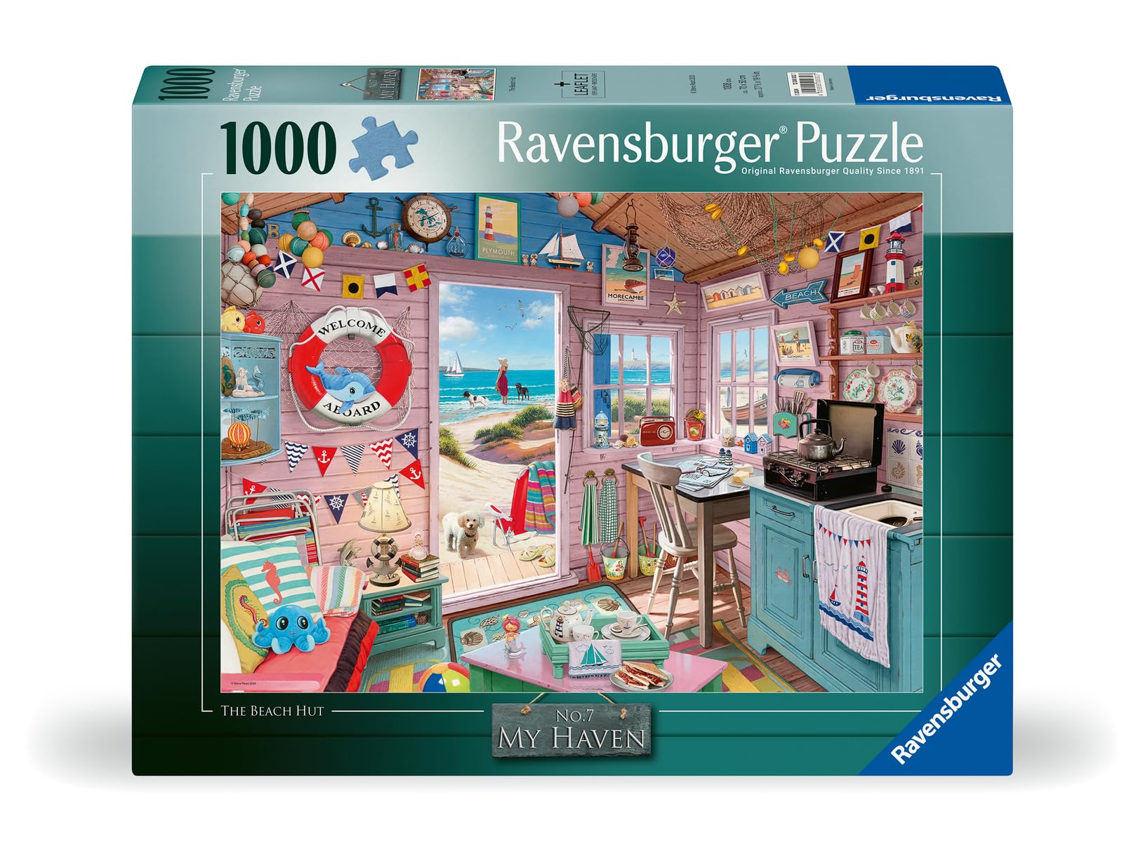 Foto 3 pulgar | Rompecabezas Ravensburger My Haven No.7: My Beach Hut 1000 Piezas - Venta Internacional.