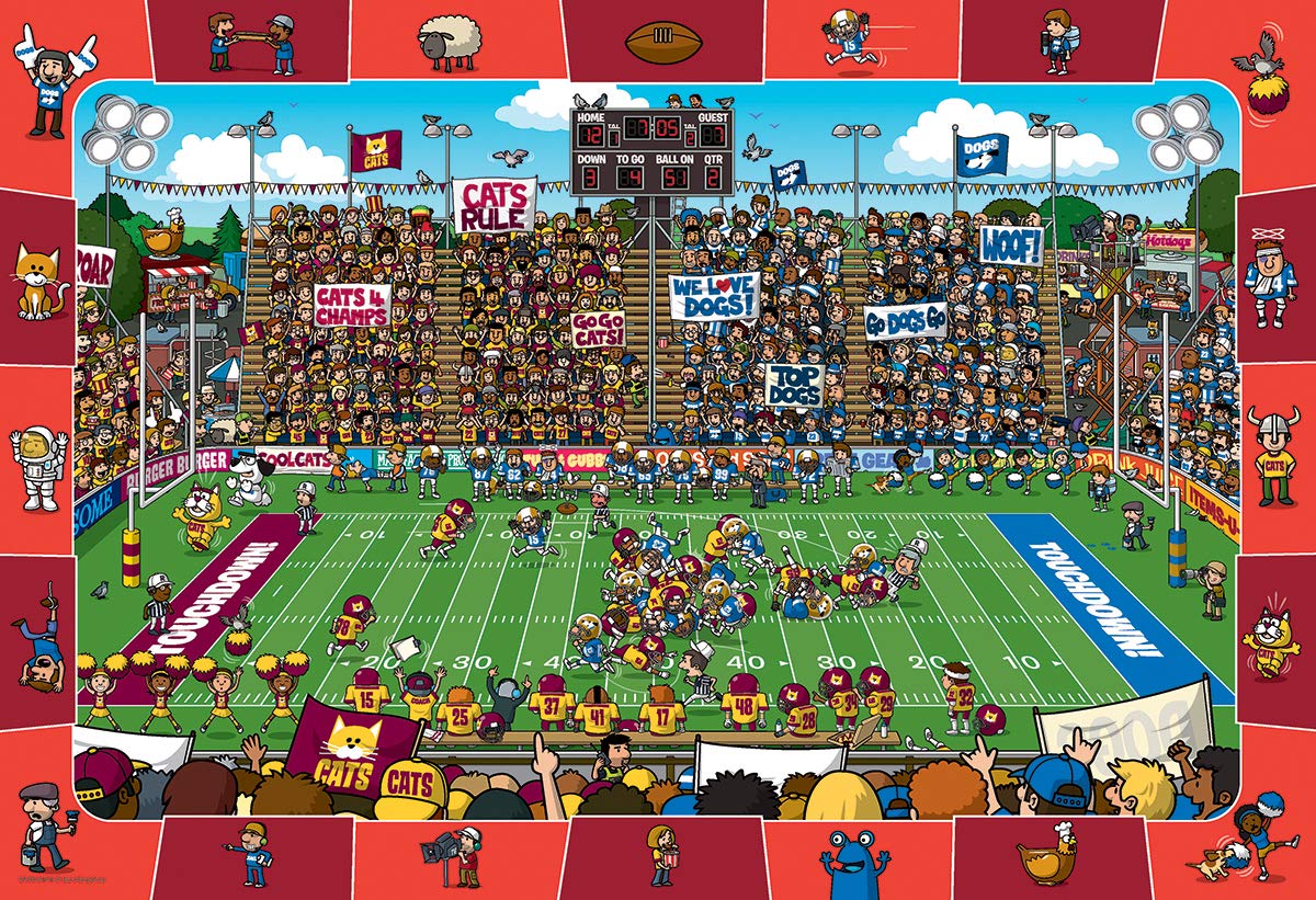 Foto 2 | Puzzle Eurographics Football Spot & Find De 100 Piezas - Venta Internacional.