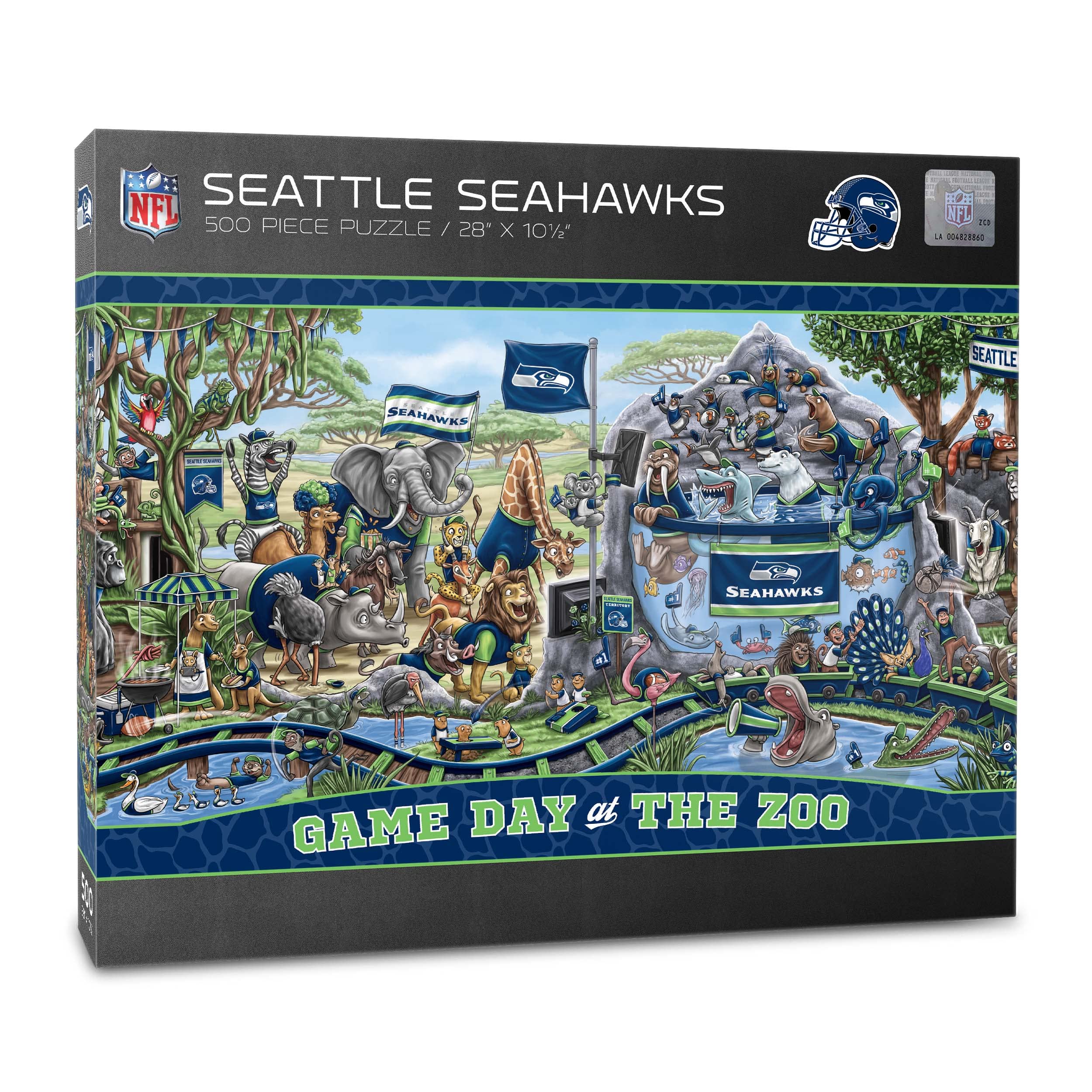 Foto 2 pulgar | Puzzle Youthefan Nfl Seattle Seahawks Game Day At The Zoo, 500 Unidades - Venta Internacional.