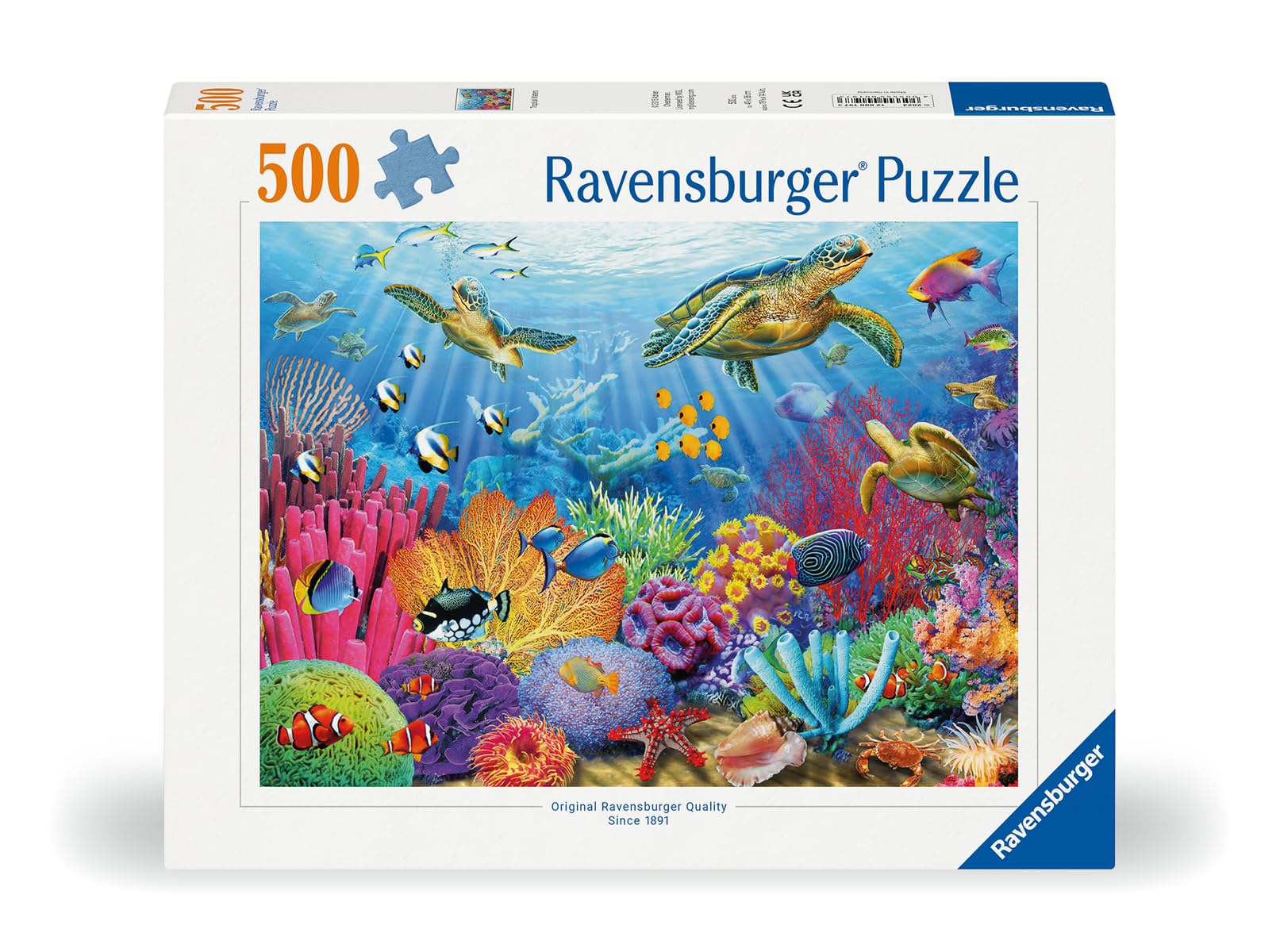 Foto 3 pulgar | Rompecabezas Ravensburger Tropical Waters 500 Piezas - Venta Internacional.
