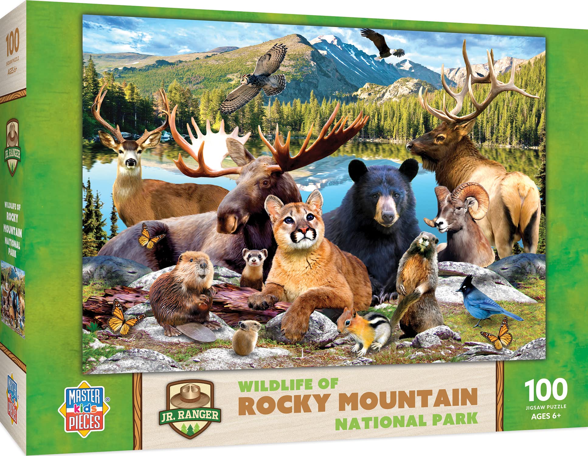 Rompecabezas Masterpieces Del Parque Nacional De Las Montañas Rocosas, 100 Piezas - Venta Internacional.