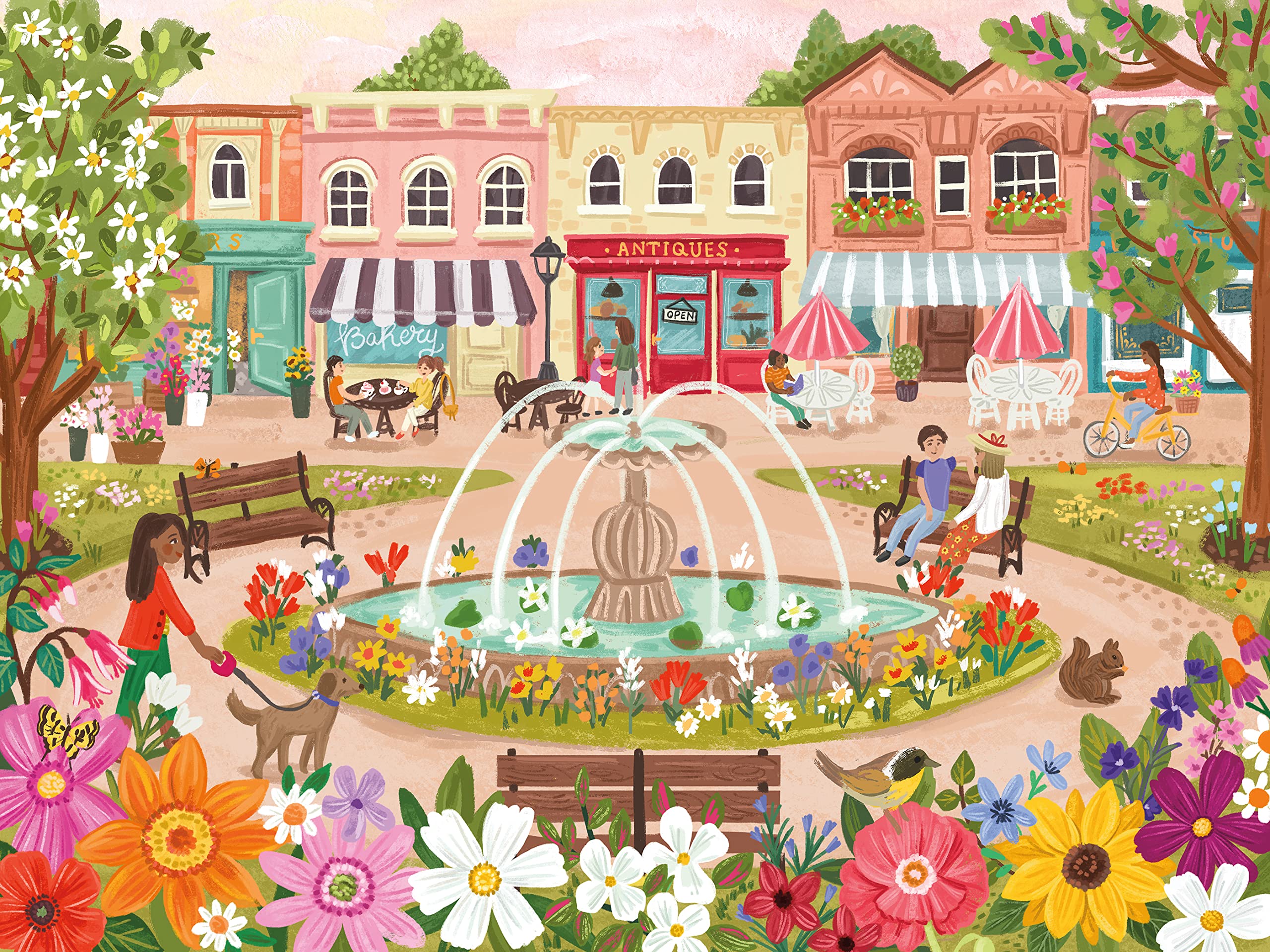 Rompecabezas Ceaco Olivia Gibbs Town Park 300 Piezas - Venta Internacional.
