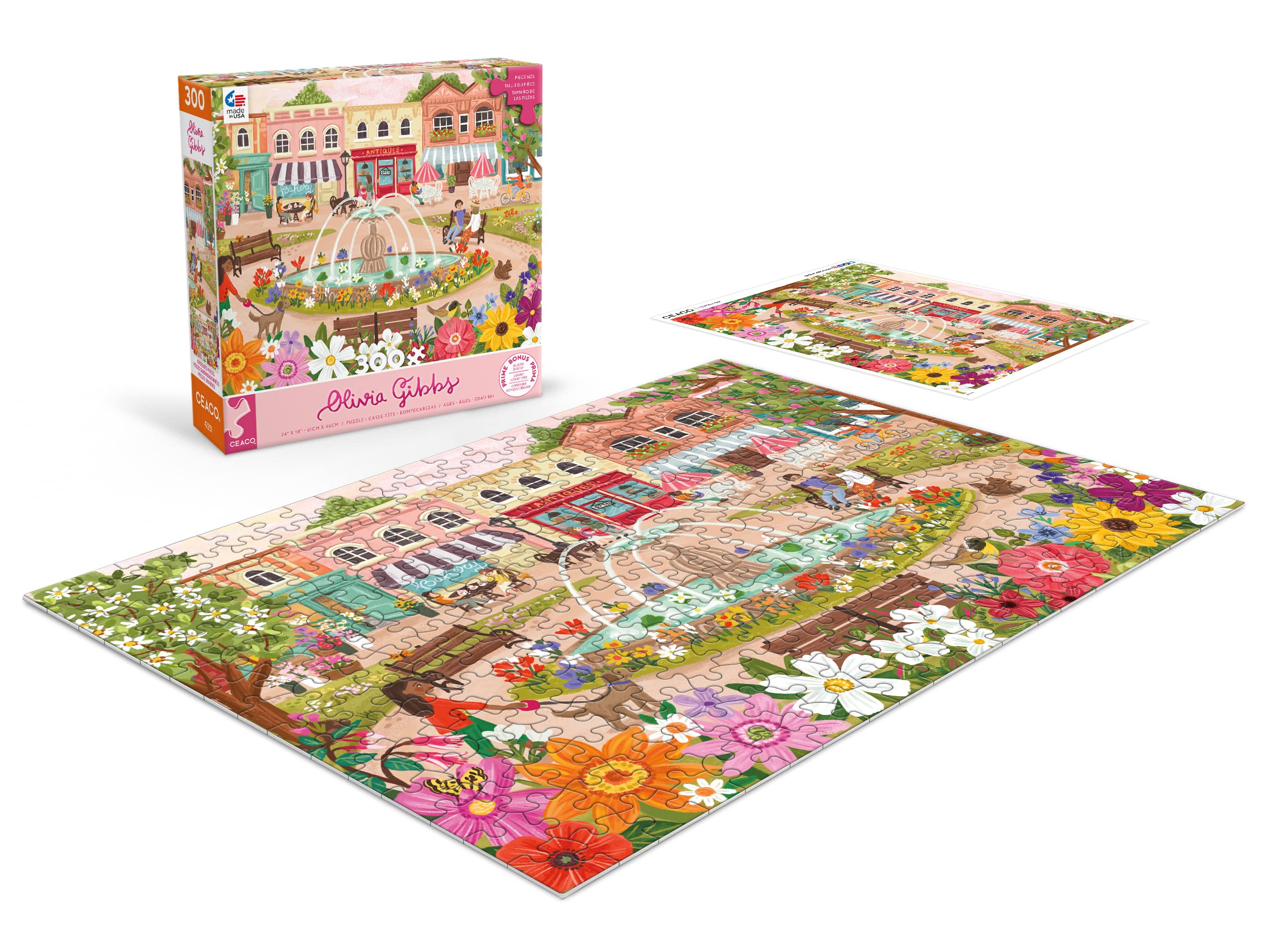 Foto 4 | Rompecabezas Ceaco Olivia Gibbs Town Park 300 Piezas - Venta Internacional.