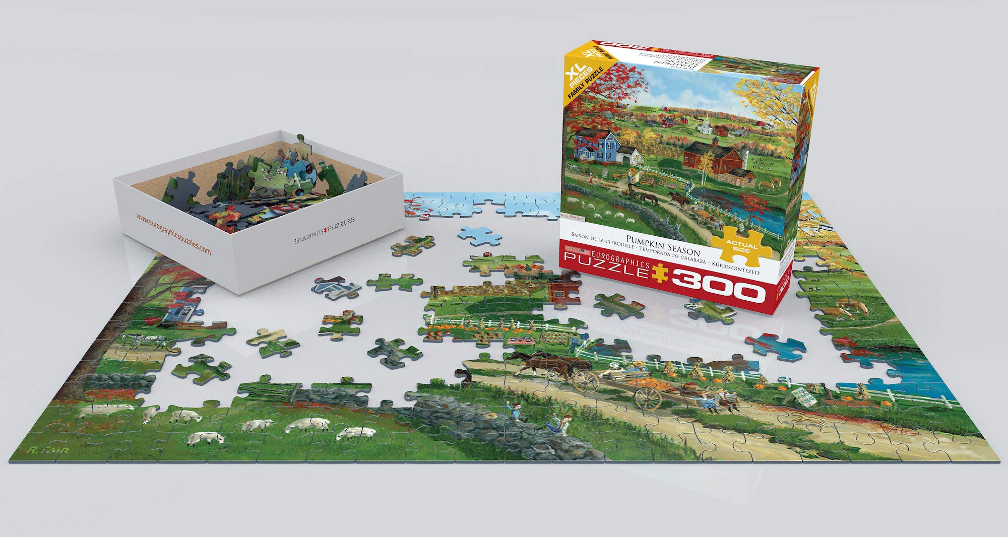 Foto 4 pulgar | Puzzle Eurographics Pumpkin Season 300 Piezas - Venta Internacional.