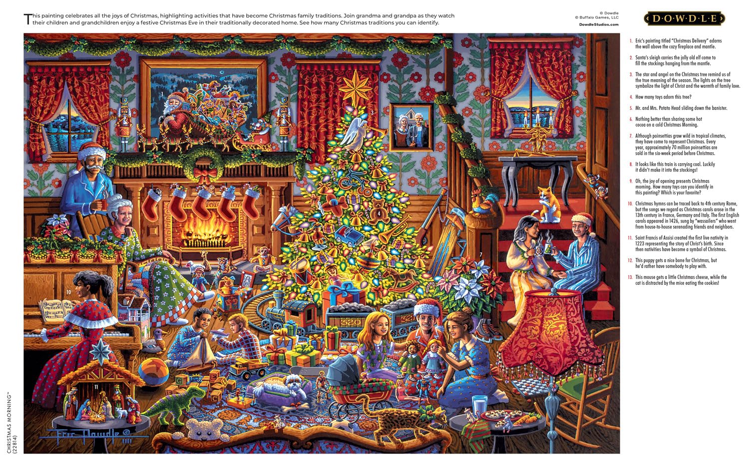 Foto 5 | Rompecabezas Buffalo Games Dowdle Christmas Morning, 300 Piezas - Venta Internacional.