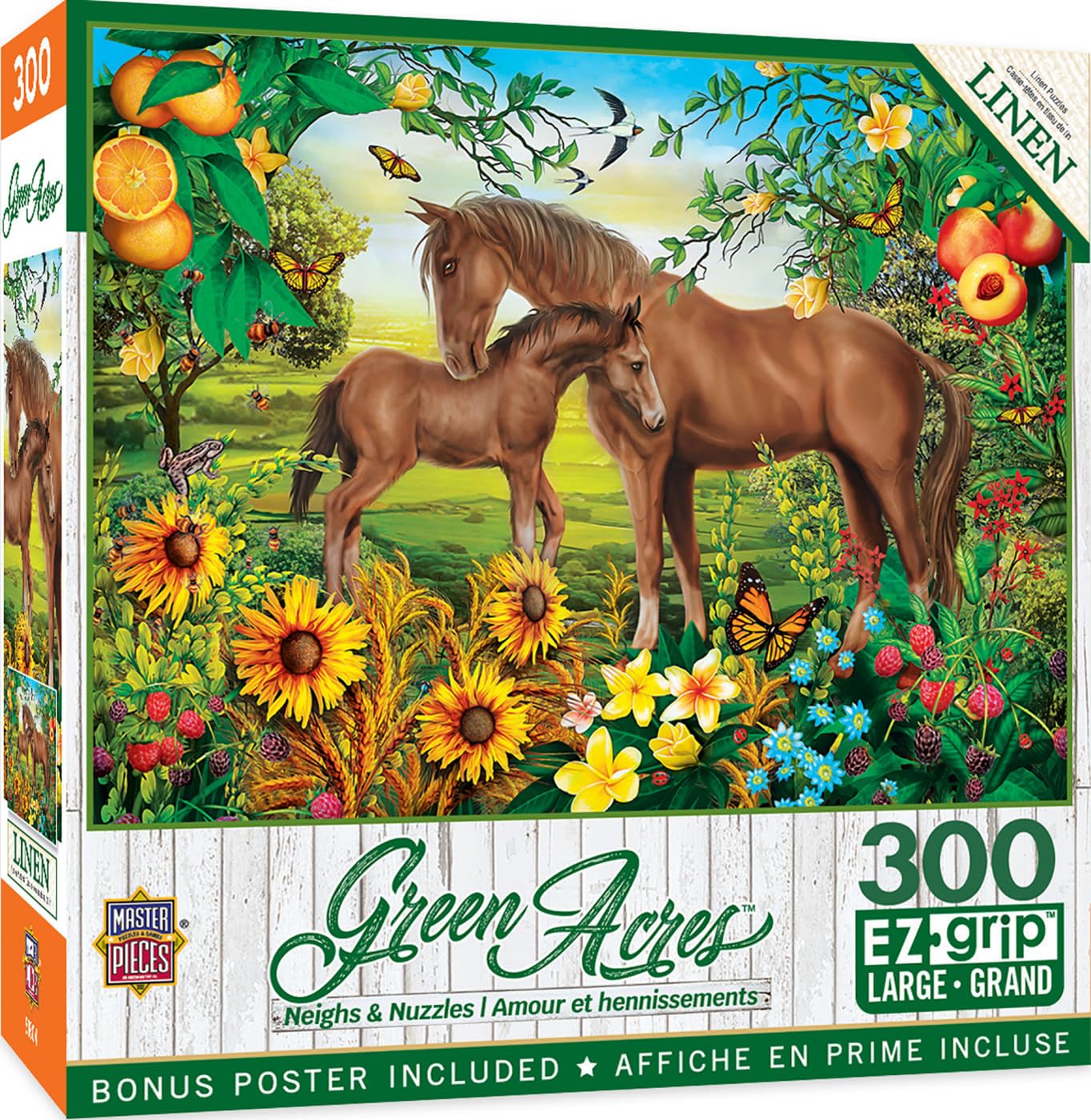 Rompecabezas Masterpieces Neighs & Nuzzles 300 Piezas - Venta Internacional.