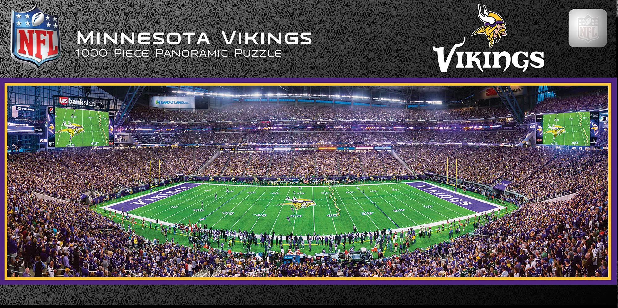 Foto 2 pulgar | Rompecabezas Masterpieces Nfl Minnesota Vikings 1000 Piezas - Venta Internacional.