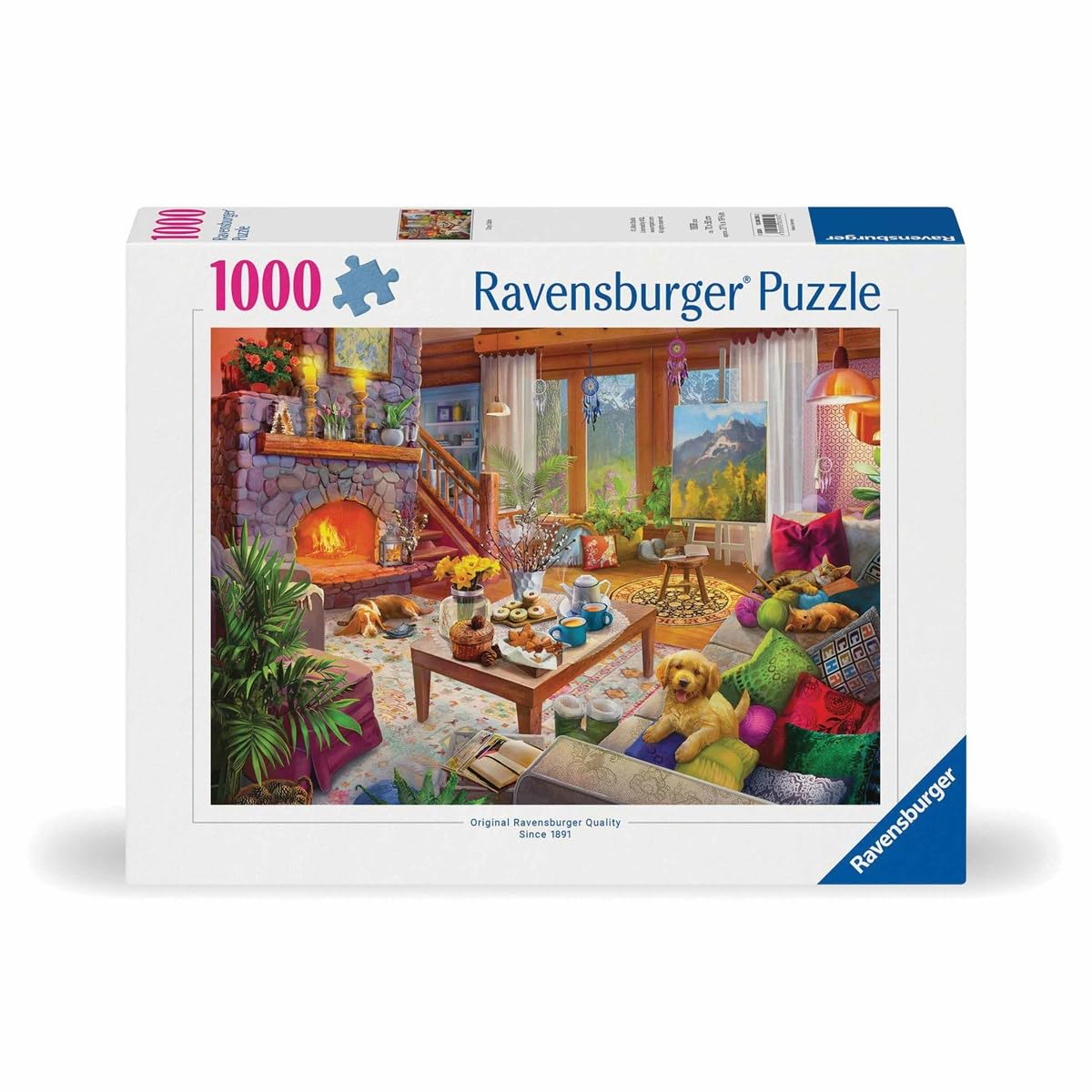 Foto 3 pulgar | Rompecabezas Ravensburger Cozy Cabin 1000 Piezas - Venta Internacional.