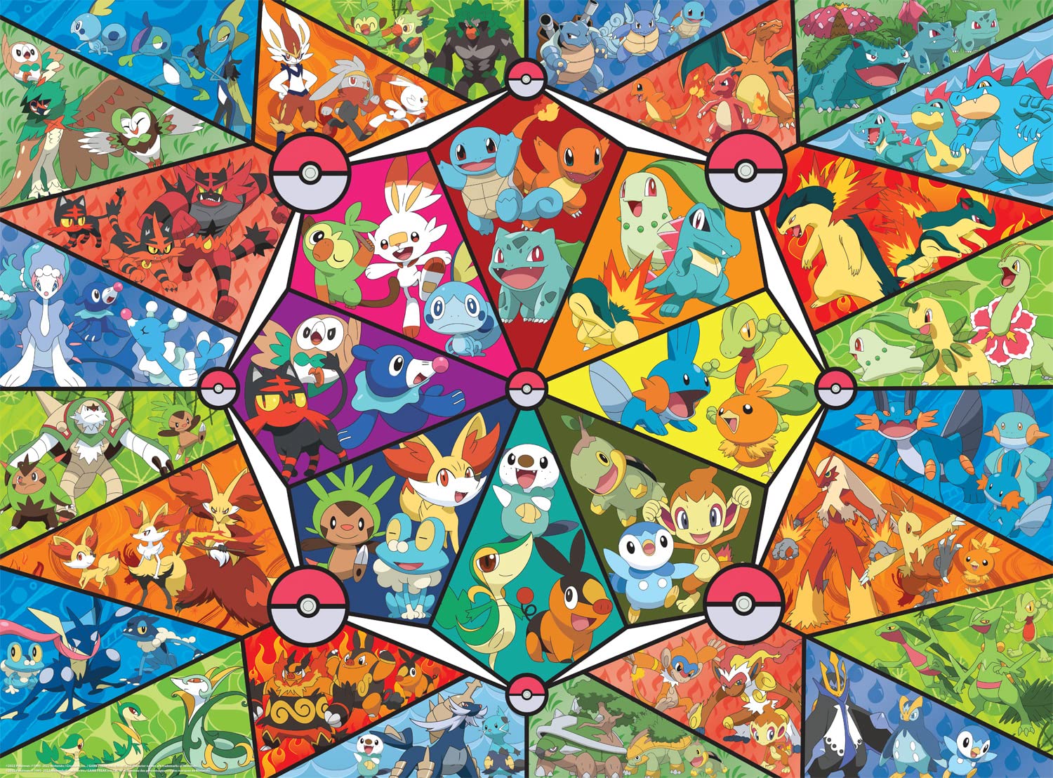 Foto 1 | Rompecabezas Buffalo Games Pokémon Stained Glass 1000 Piezas - Venta Internacional.